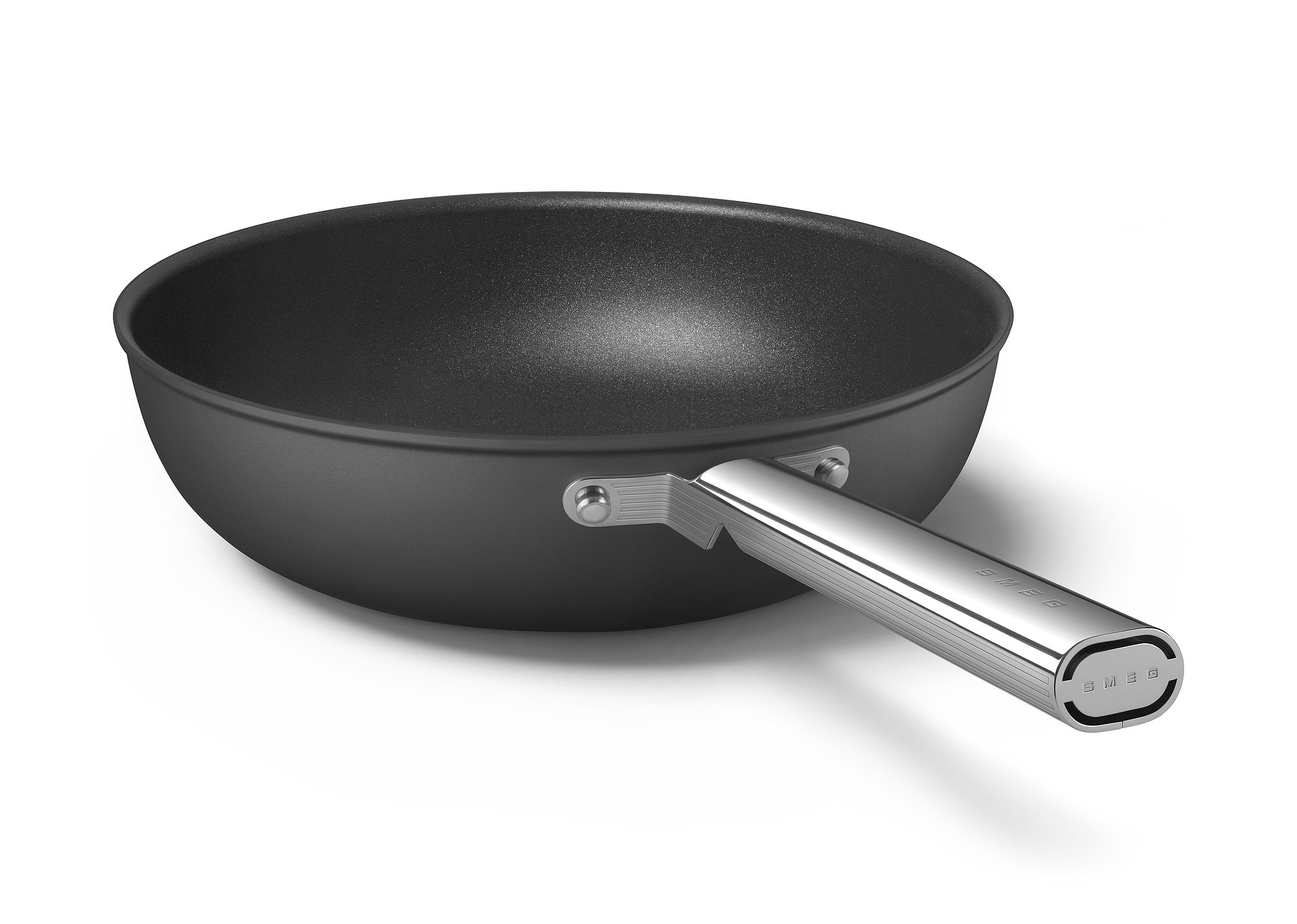 SMEG Cookware Serisi Wok Tava 30Cm Ckfw3001Blm Siyah