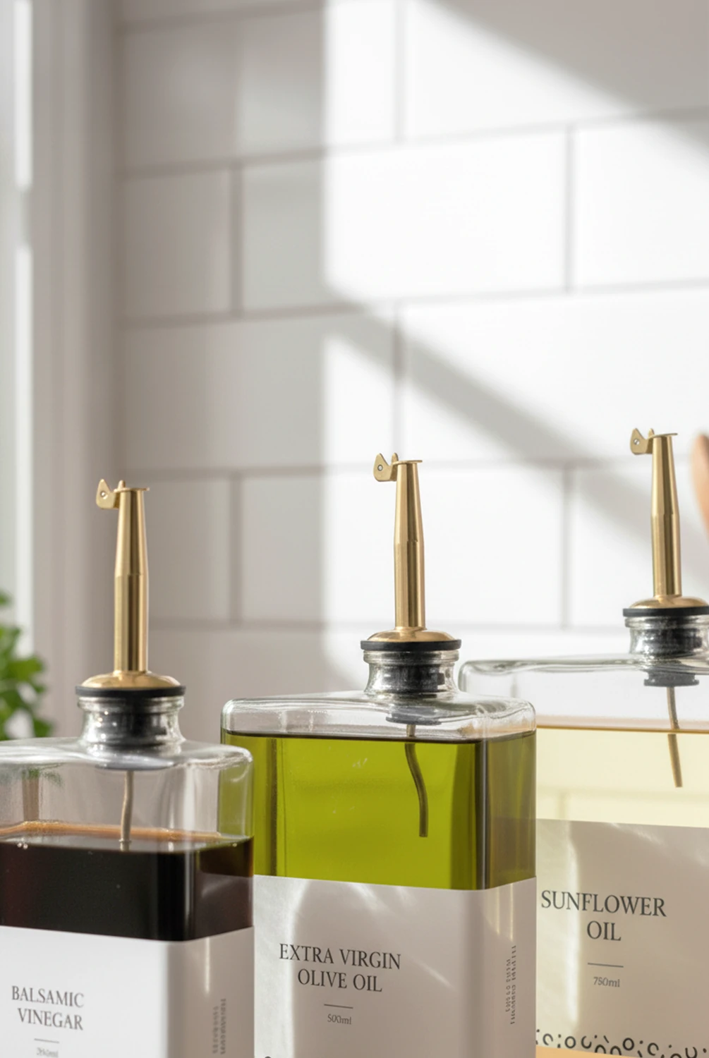 Grease 3'lü Gold Kapak Cam Yağlık Sirkelik Seti