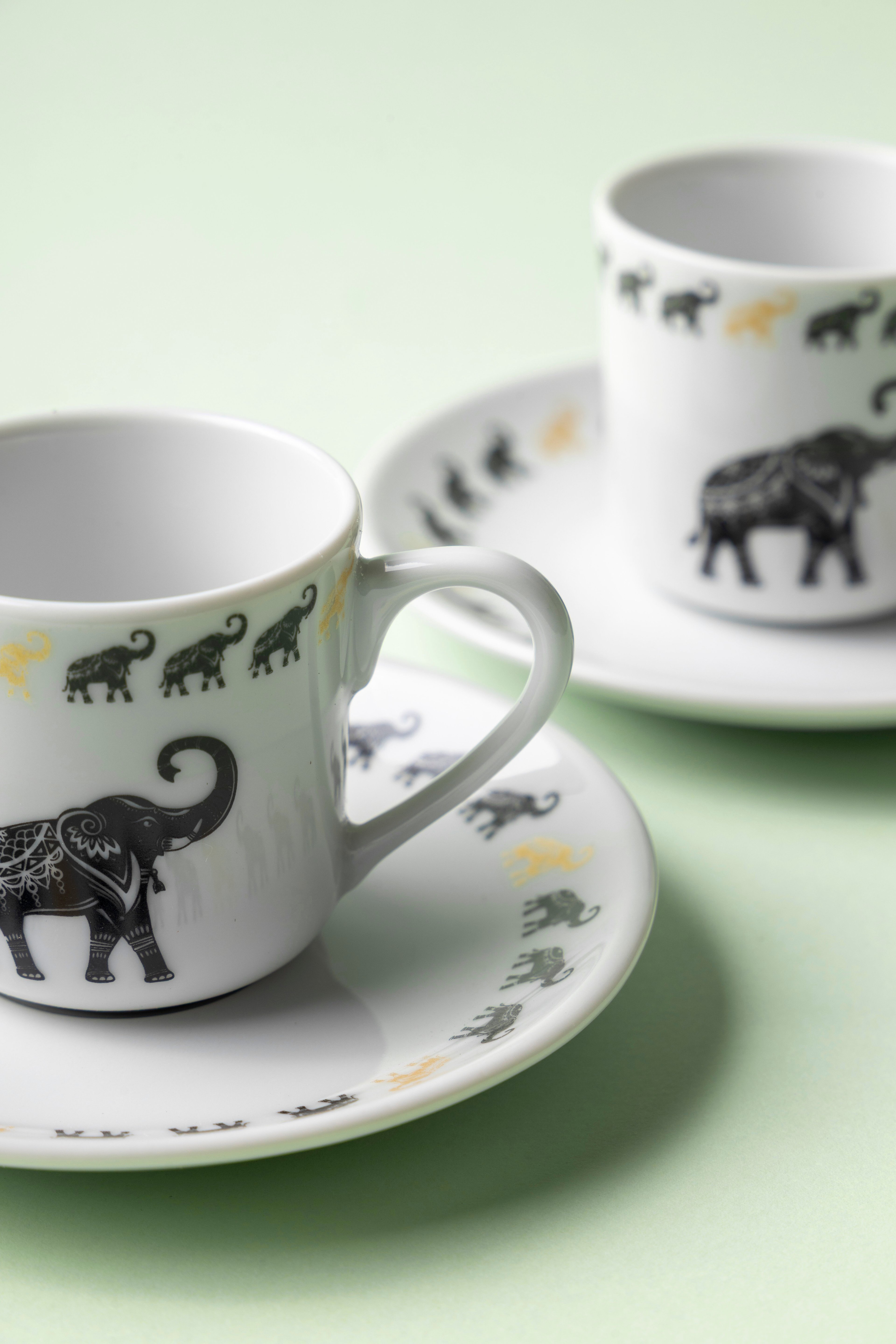 Elephant Porselen 4 Parça 2'li Fincan Takımı