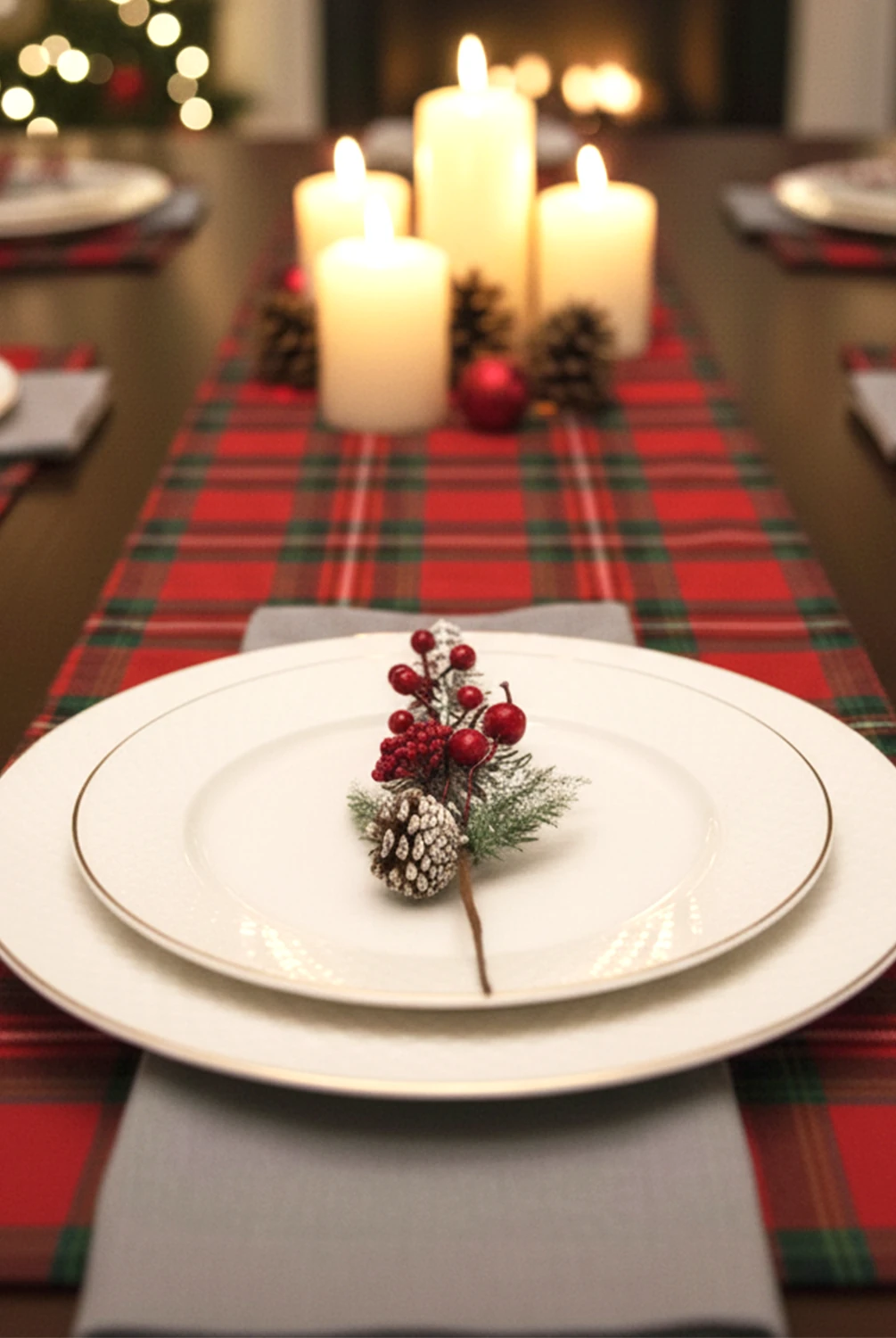 New Year Karlı Kozalak Kokina Çiçeği 30cm