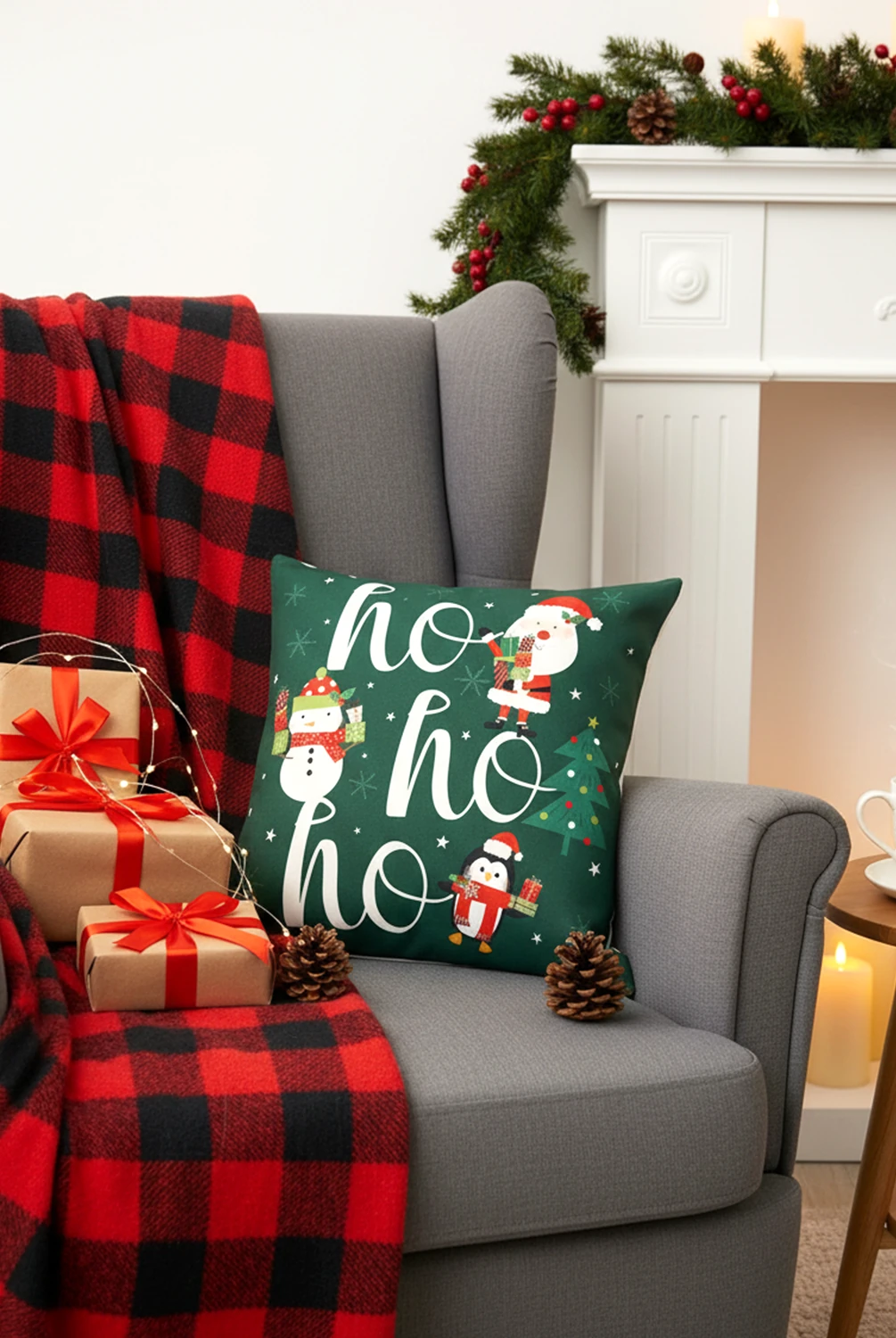 Christmas Hoho Kırlent 43x43cm