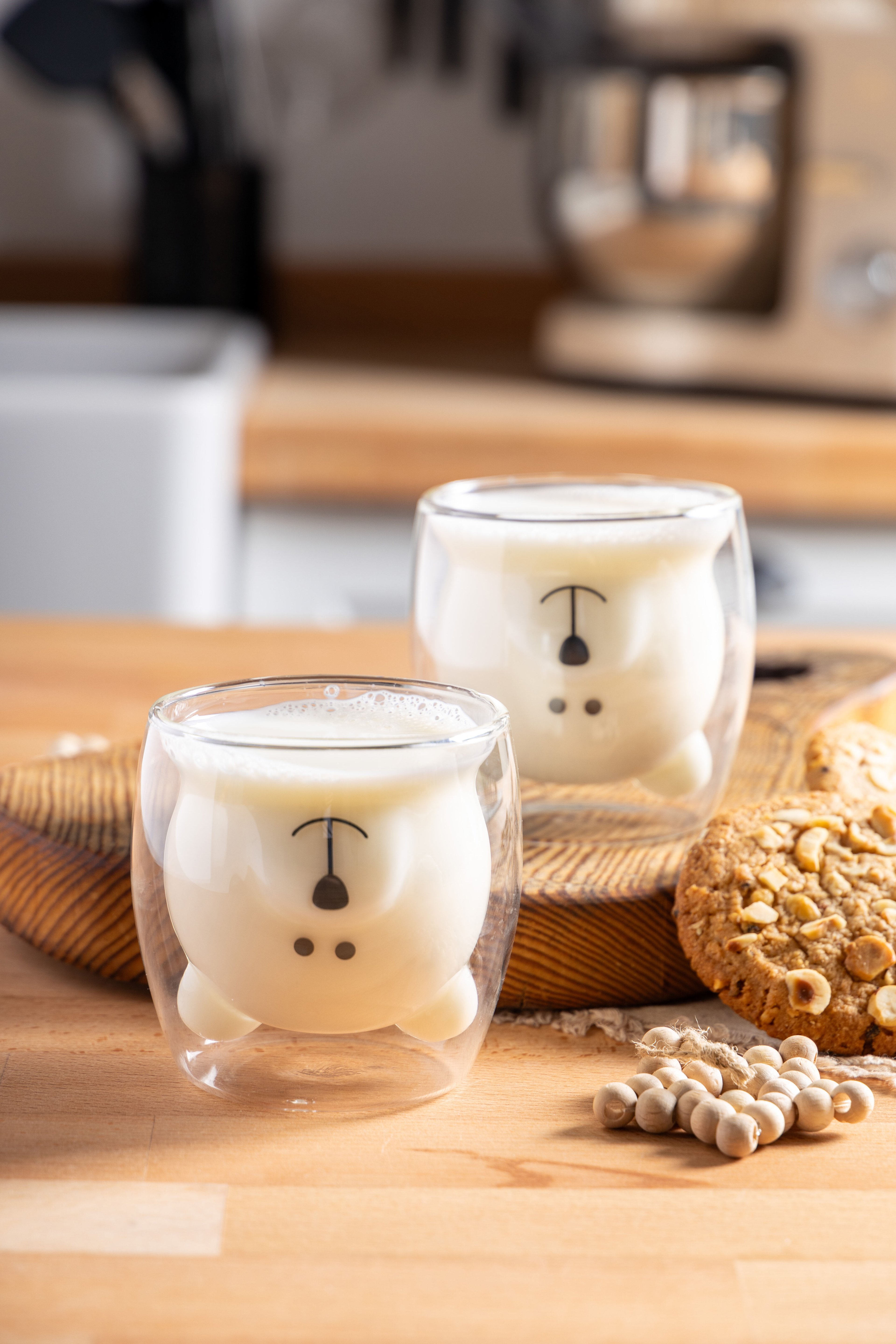 Bonti 2 Li Çift Cidarlı Ayıcık Bardak 250Ml