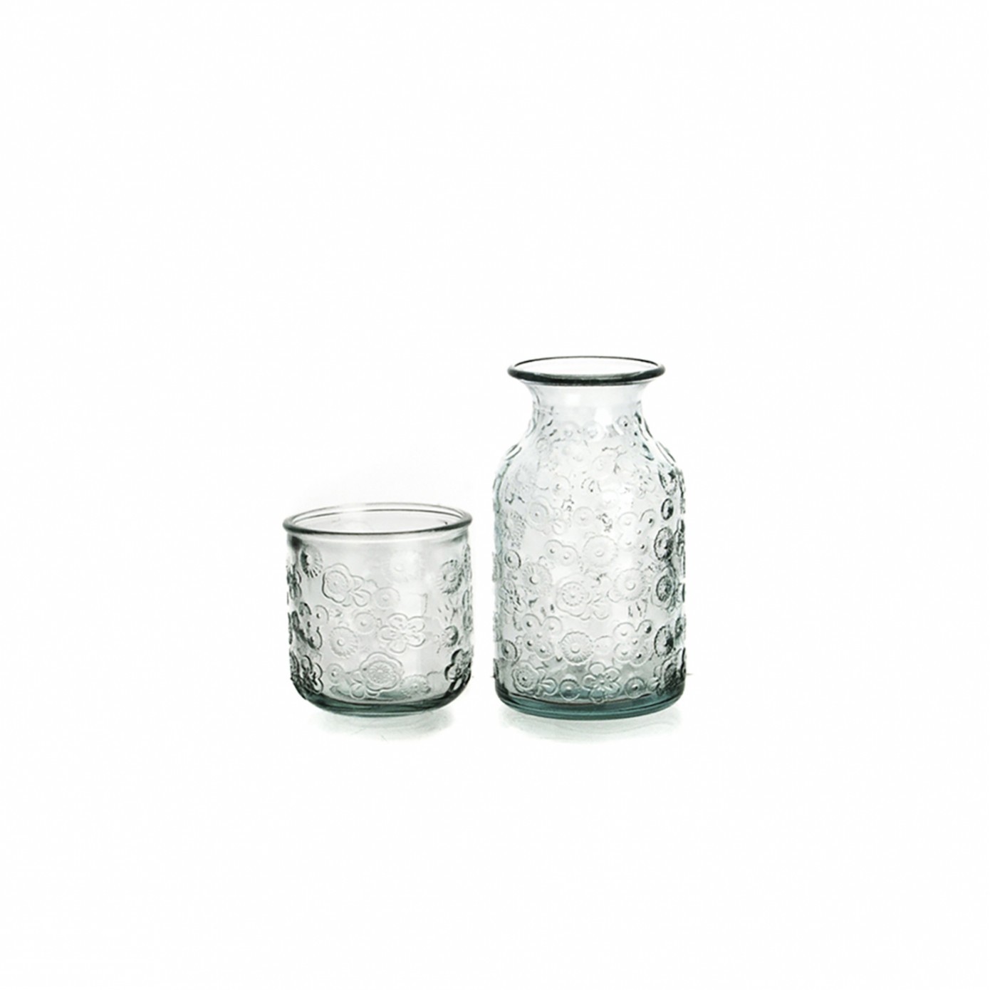 San Miguel Flora Bardaklı Sürahi Şeffaf 21Cm