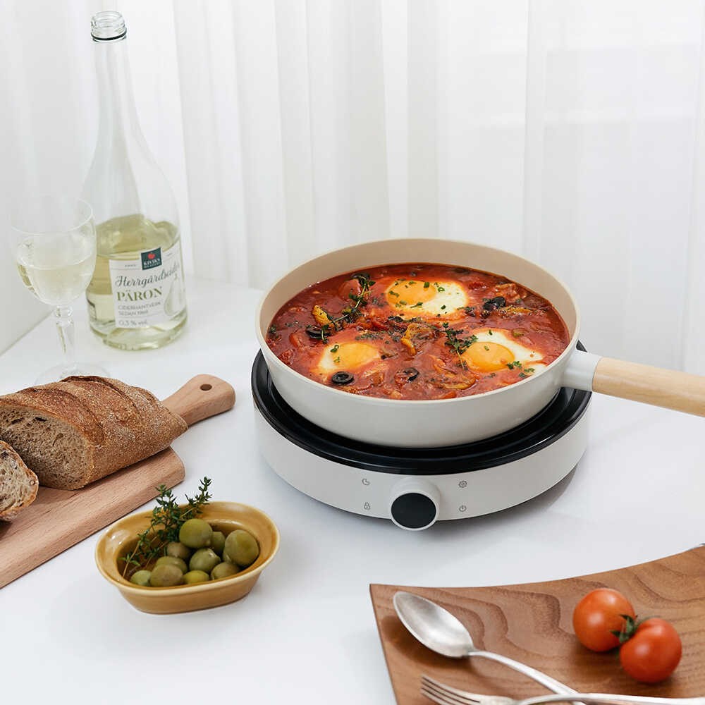 Neoflam Fika Alüminyum Döküm Tava 28cm Bej D-Neof128