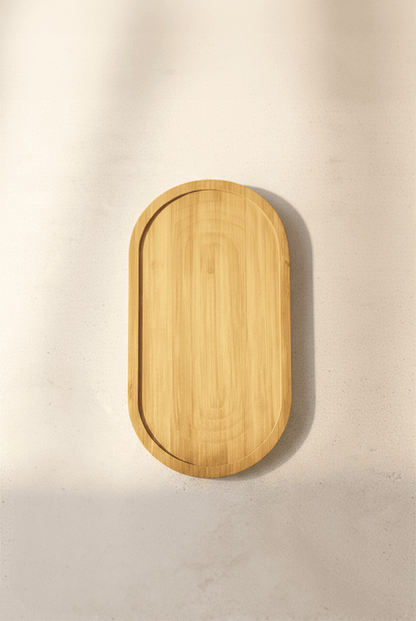 Deny Bambu Oval Yağdanlık Altı
