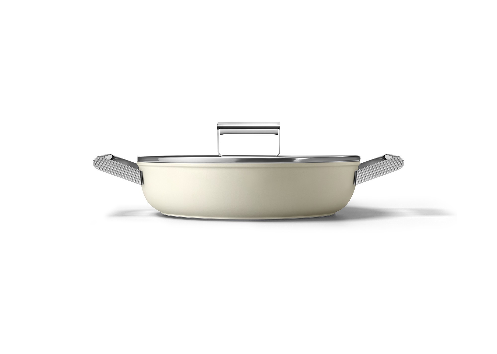 SMEG Cookware Serisi Pilav Tenceresi 28Cm Ckfd2811Crm Krem