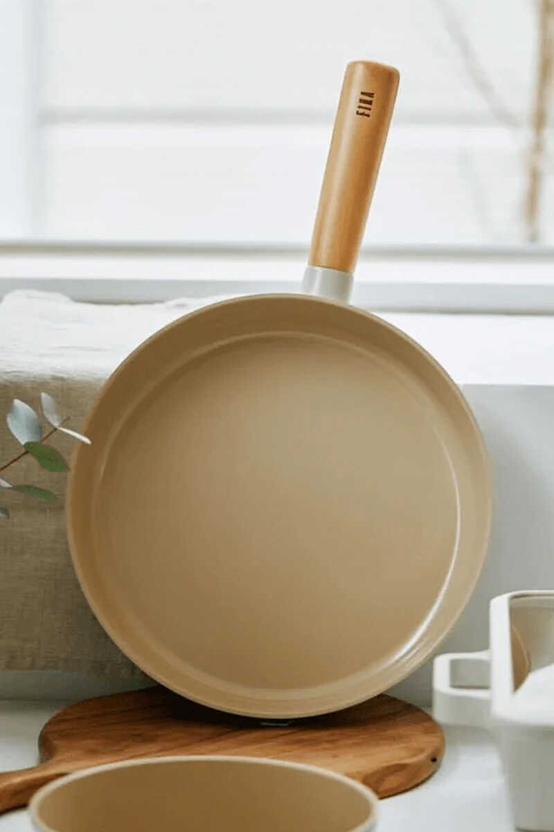 Neoflam Fika Alüminyum Döküm Tava 30Cm Bej D-NEOF130