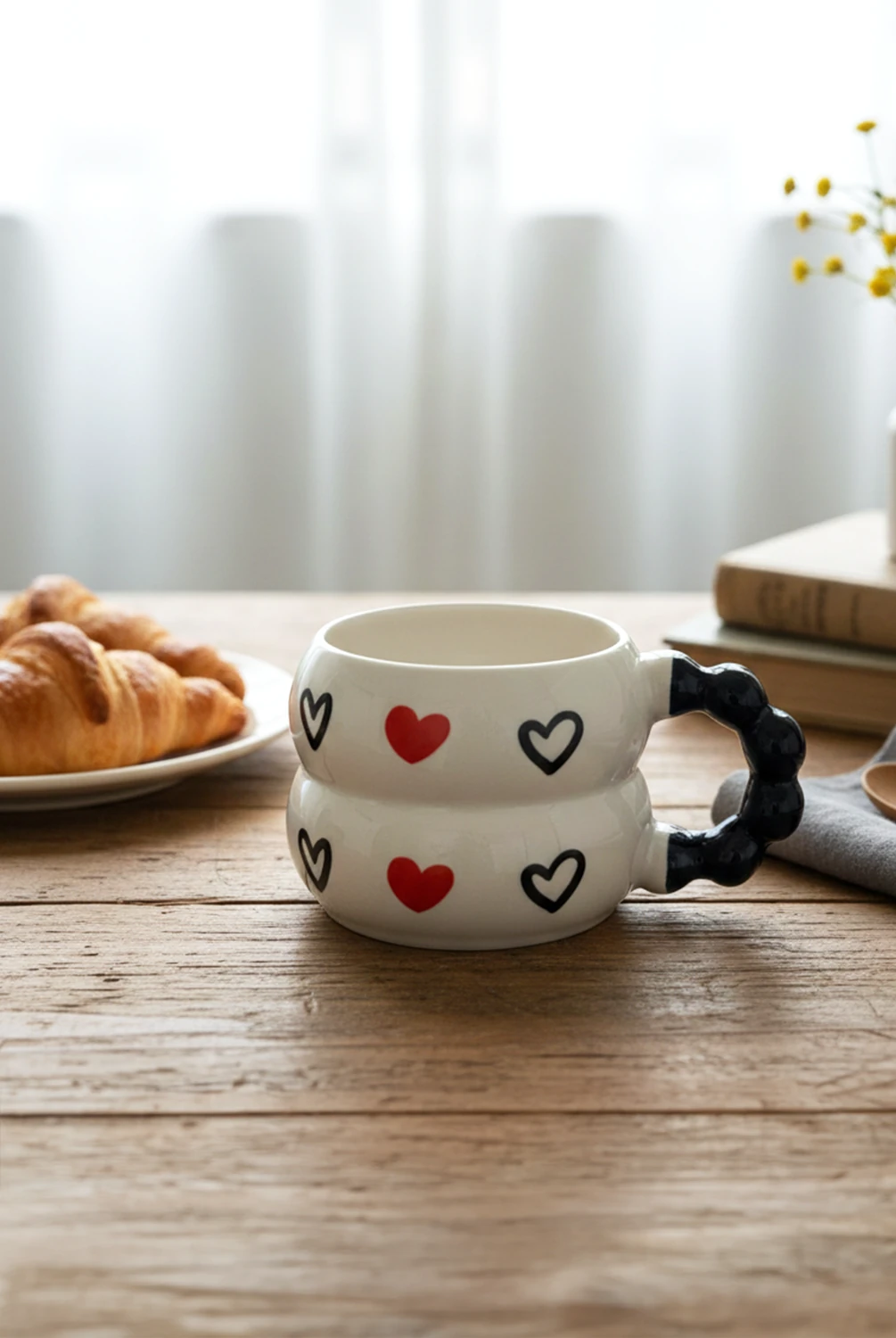 Simple Kalpli Kupa Siyah