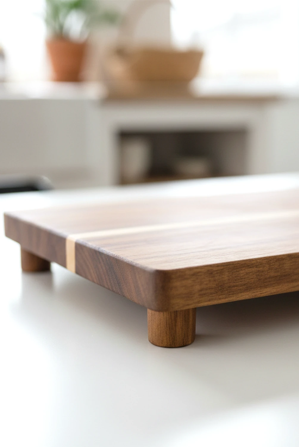 Fean Akasya Ayaklı Dikdörtgen Sunum Tahtası