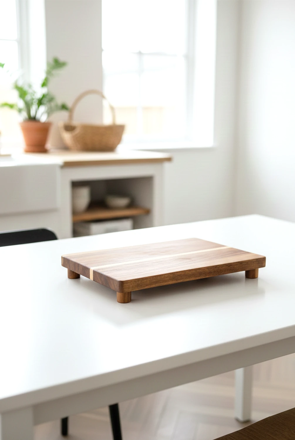 Fean Akasya Ayaklı Dikdörtgen Sunum Tahtası