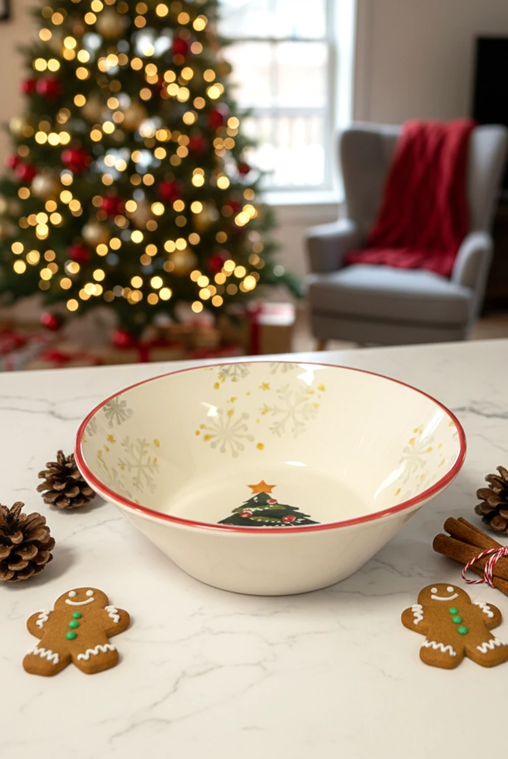 Ellen Çam Ağacı Kase Büyük 23cm