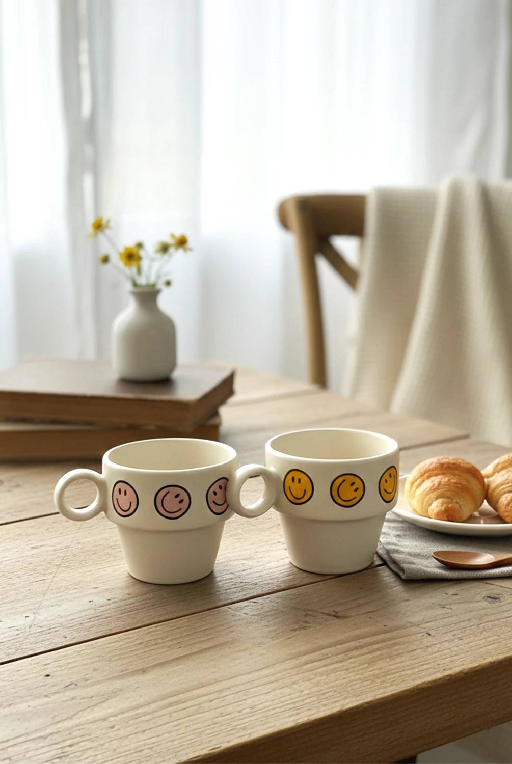 Simple 2'li Güler Yüz Espresso Fincanı