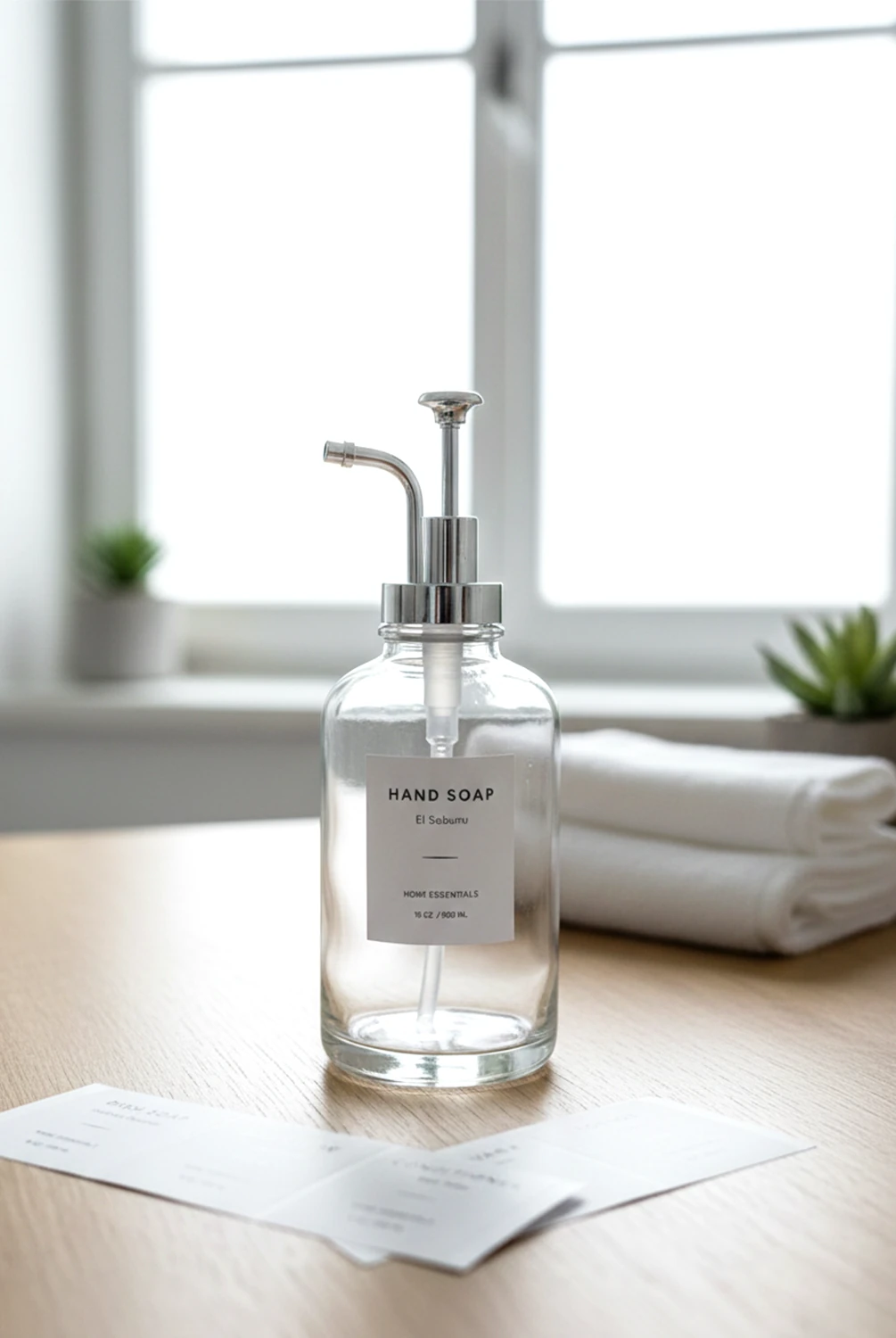 Retro Cam Sıvı Sabunluk 500 Ml Krom