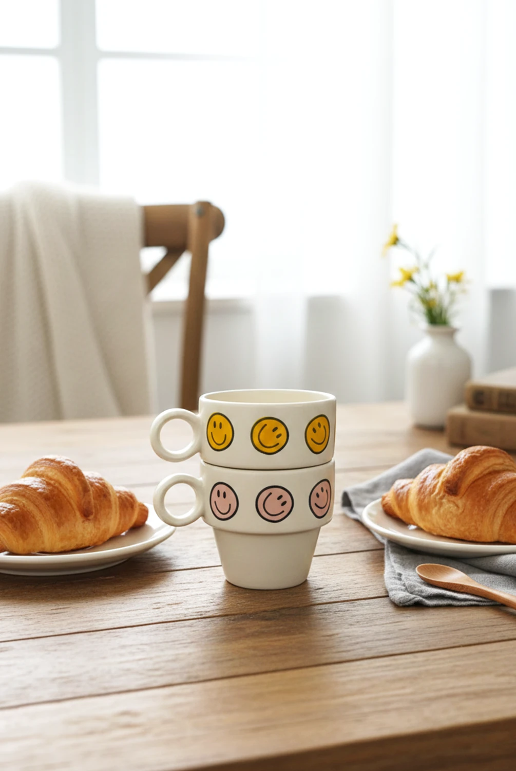 Simple 2'li Güler Yüz Espresso Fincanı