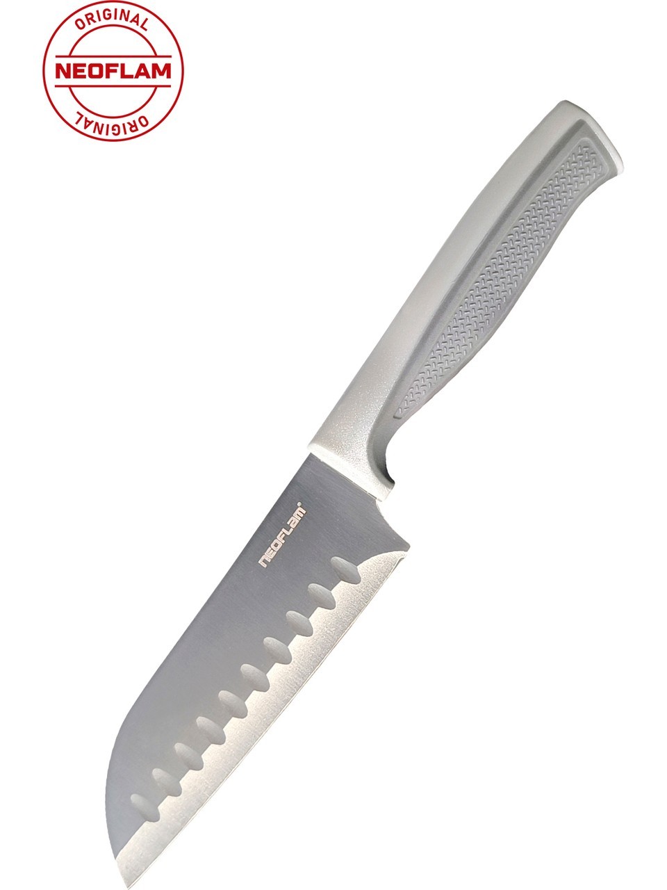 Neoflam Fika Microban Santoku Bıçak 13 Cm, Gri