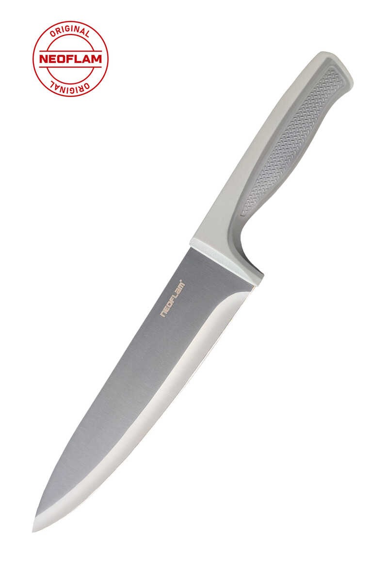 Neoflam Fika Microban Şef Bıçağı 20 Cm, Gri