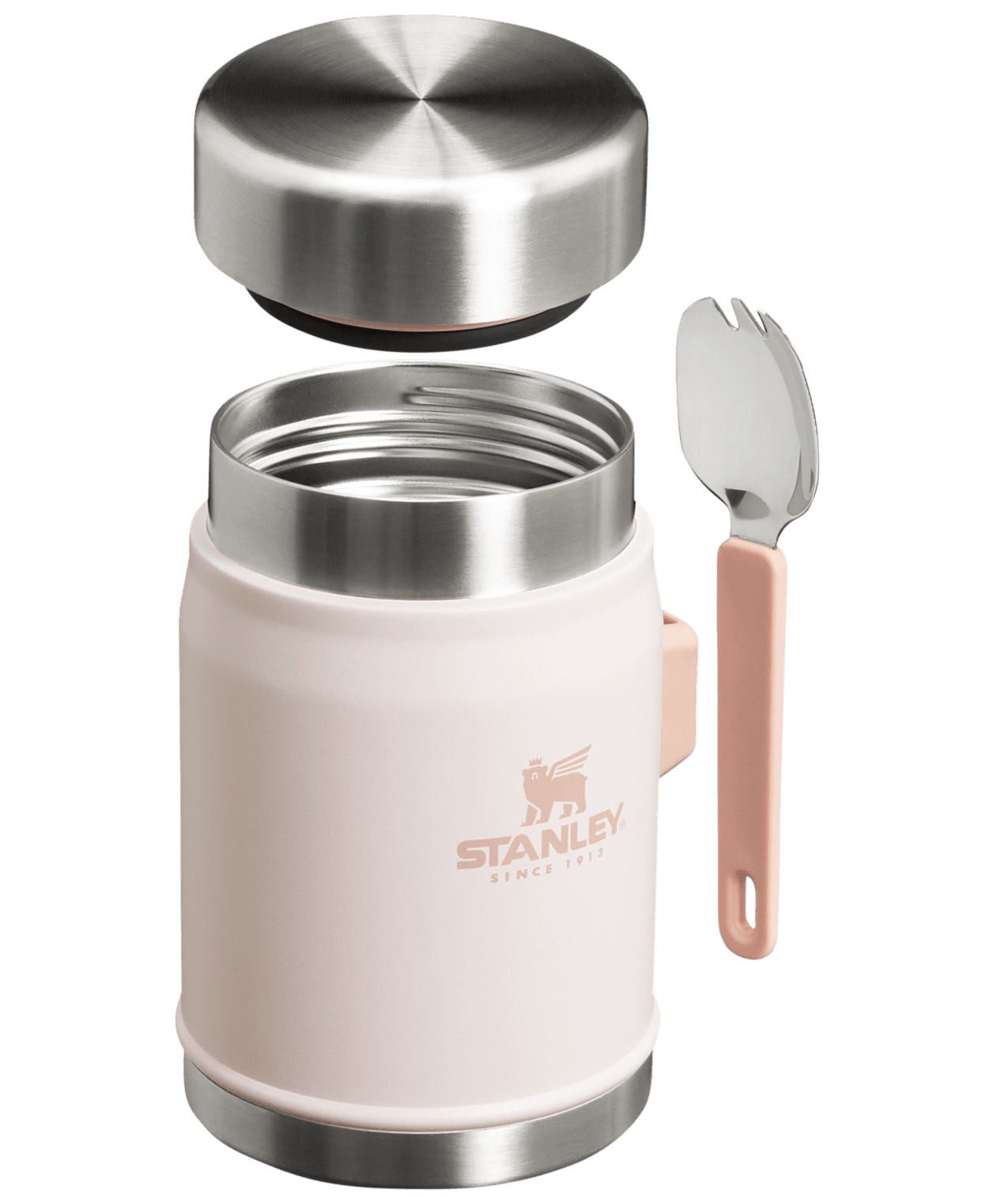 Stanley Klasik Paslanmaz Çelik Yemek Termosu Kaşıklı 0,40 Lt Açık Pembe