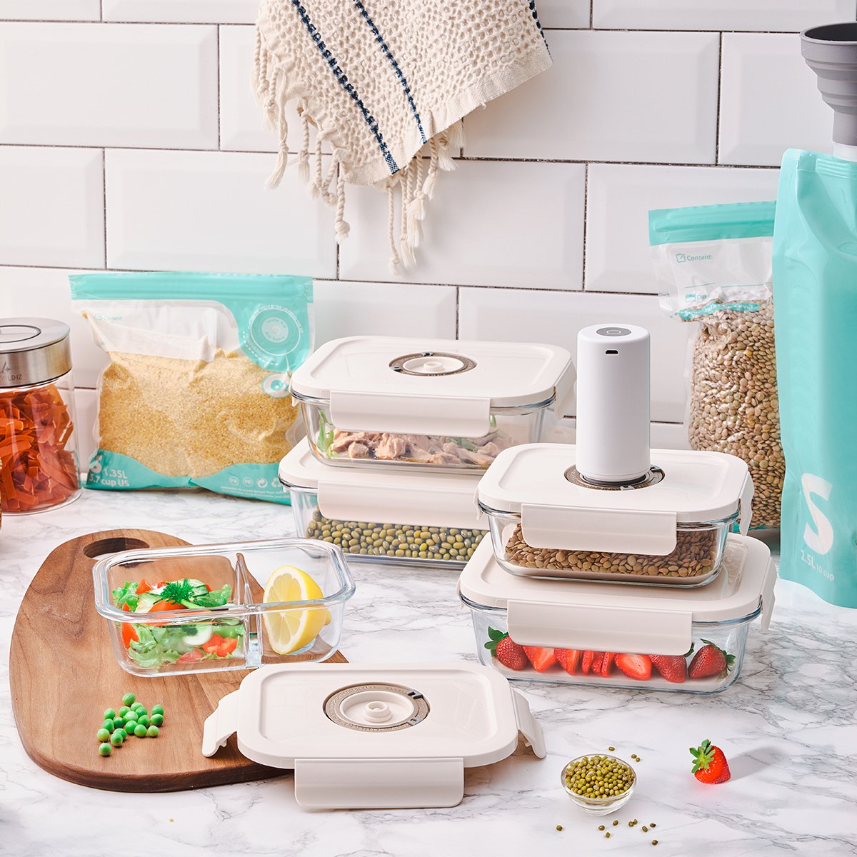 Aryıldız Vacuum-Fresh Saklama Kabı Seti 25 Parça