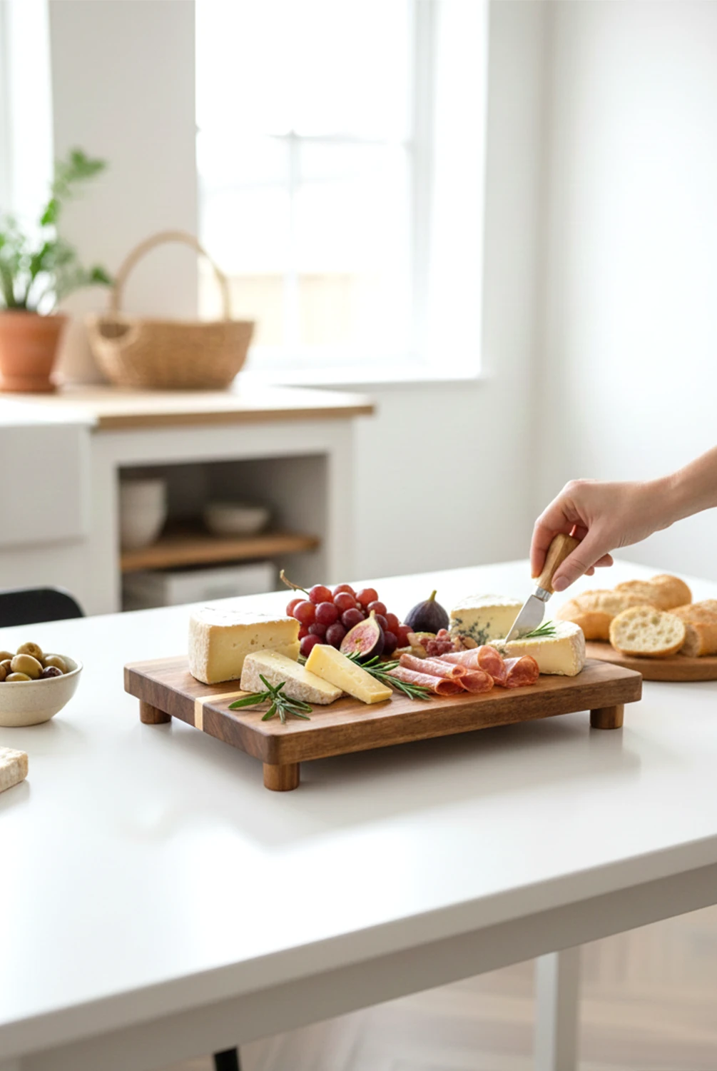 Fean Akasya Ayaklı Dikdörtgen Sunum Tahtası