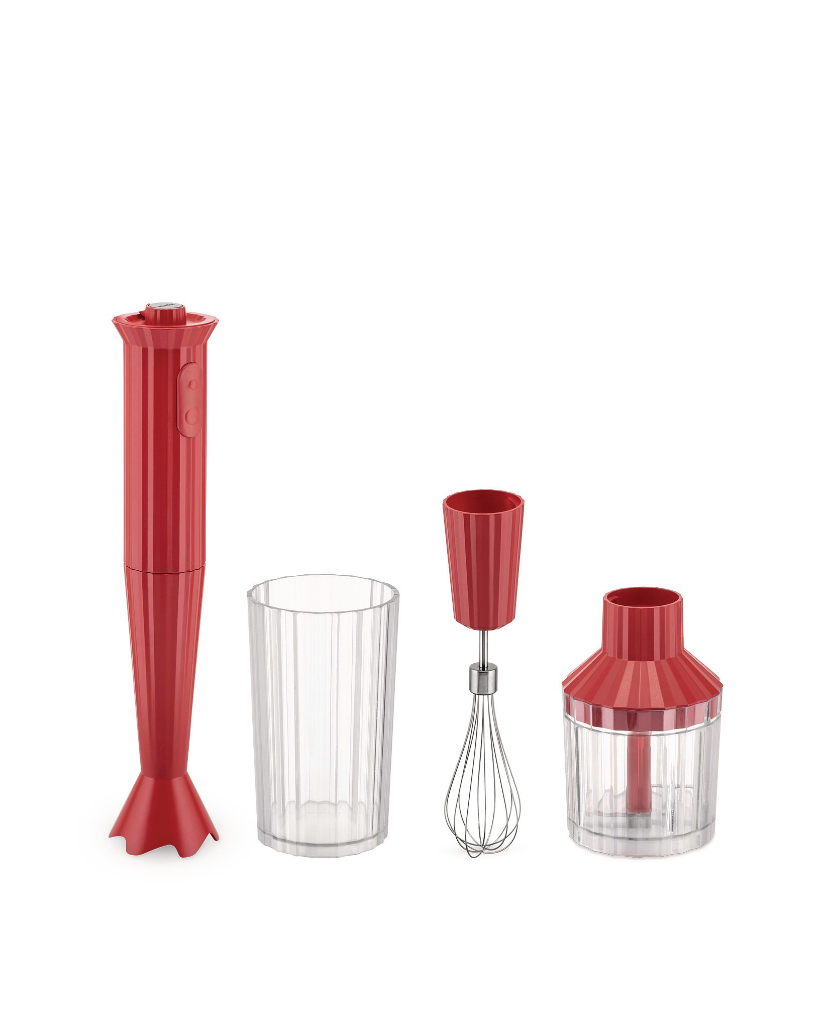 Alessi Plısse Blender Seti Kırmızı