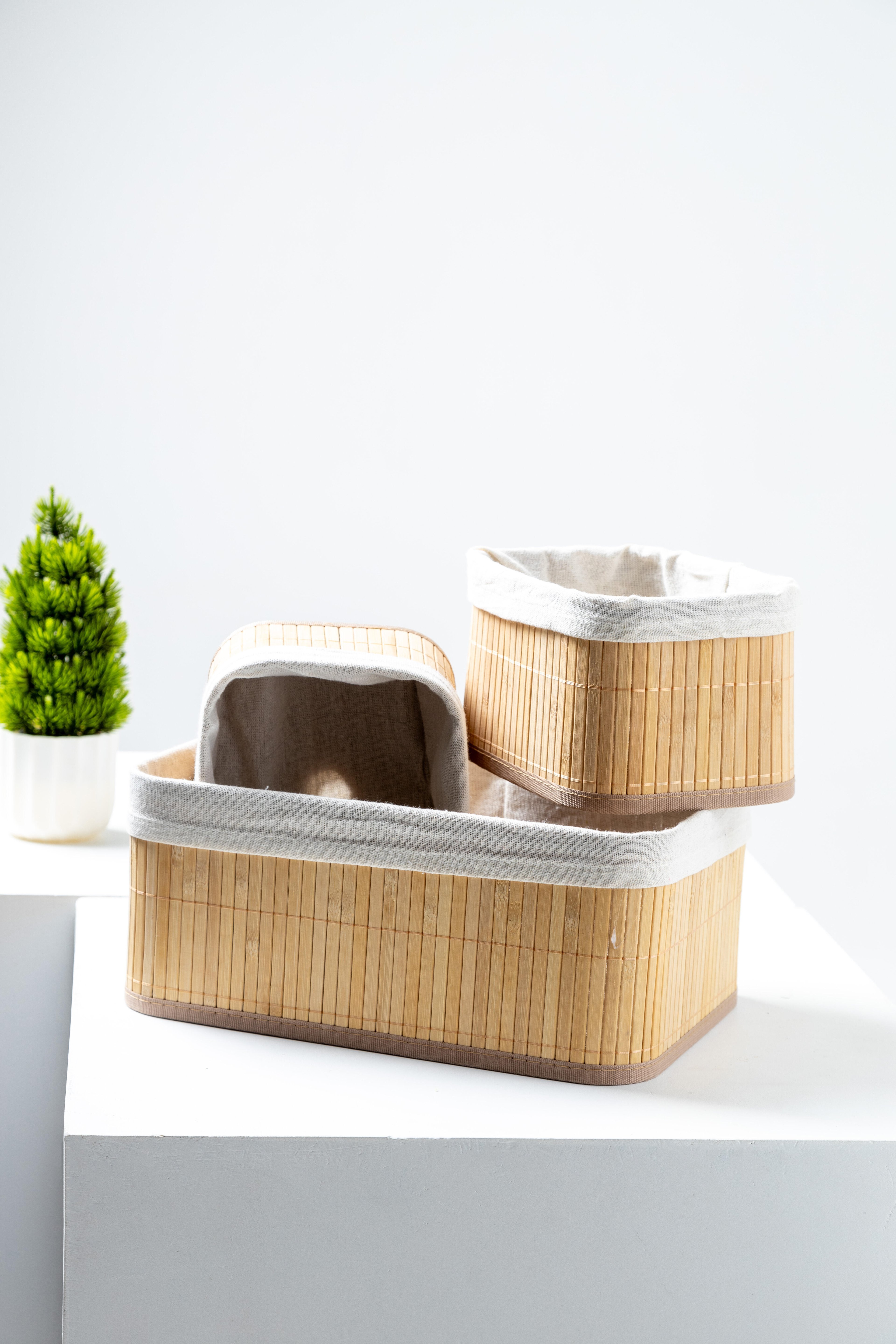 Minas 3Lü Bambu Organizer Set