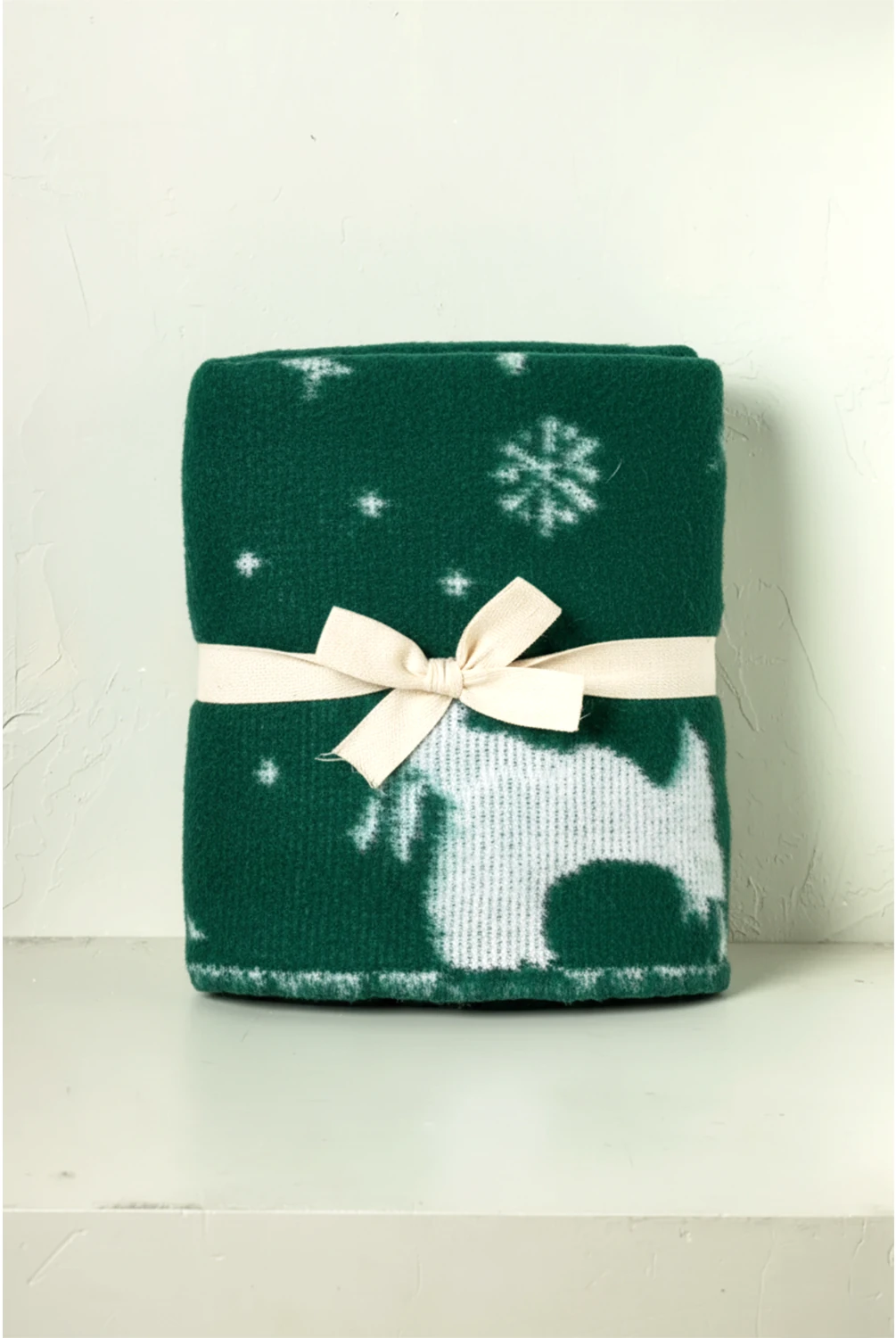 Christmas Reindeer In The Forest Yılbaşı TV Battaniyesi 150x200 - YEŞİL