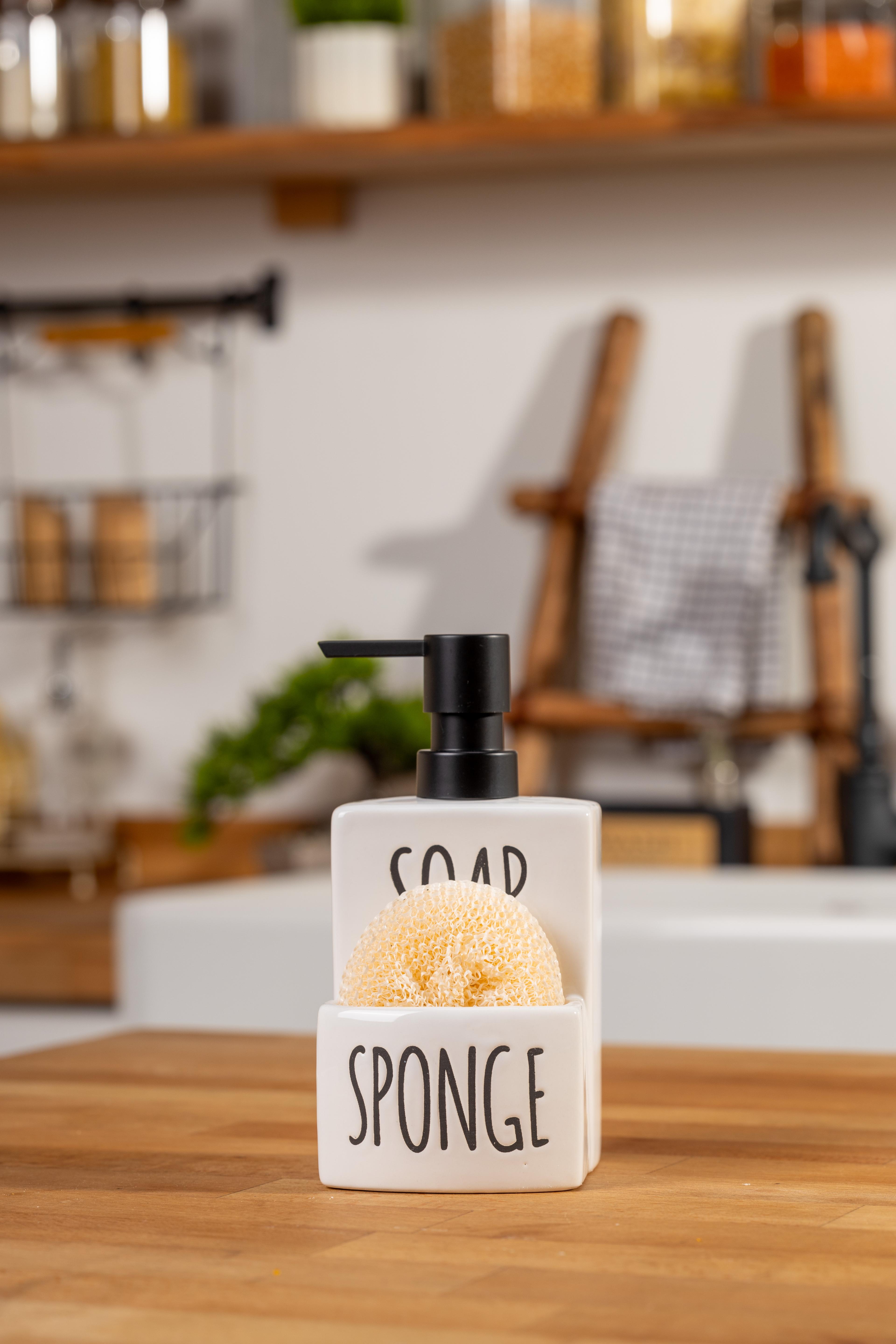 Bianco Soap Sponge Seramik Sıvı Sabunluk