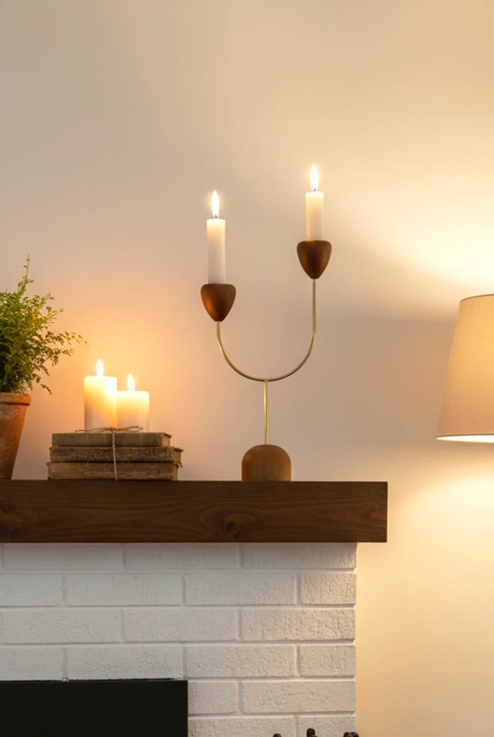 Truro Metal Gold Şamdan Akasya