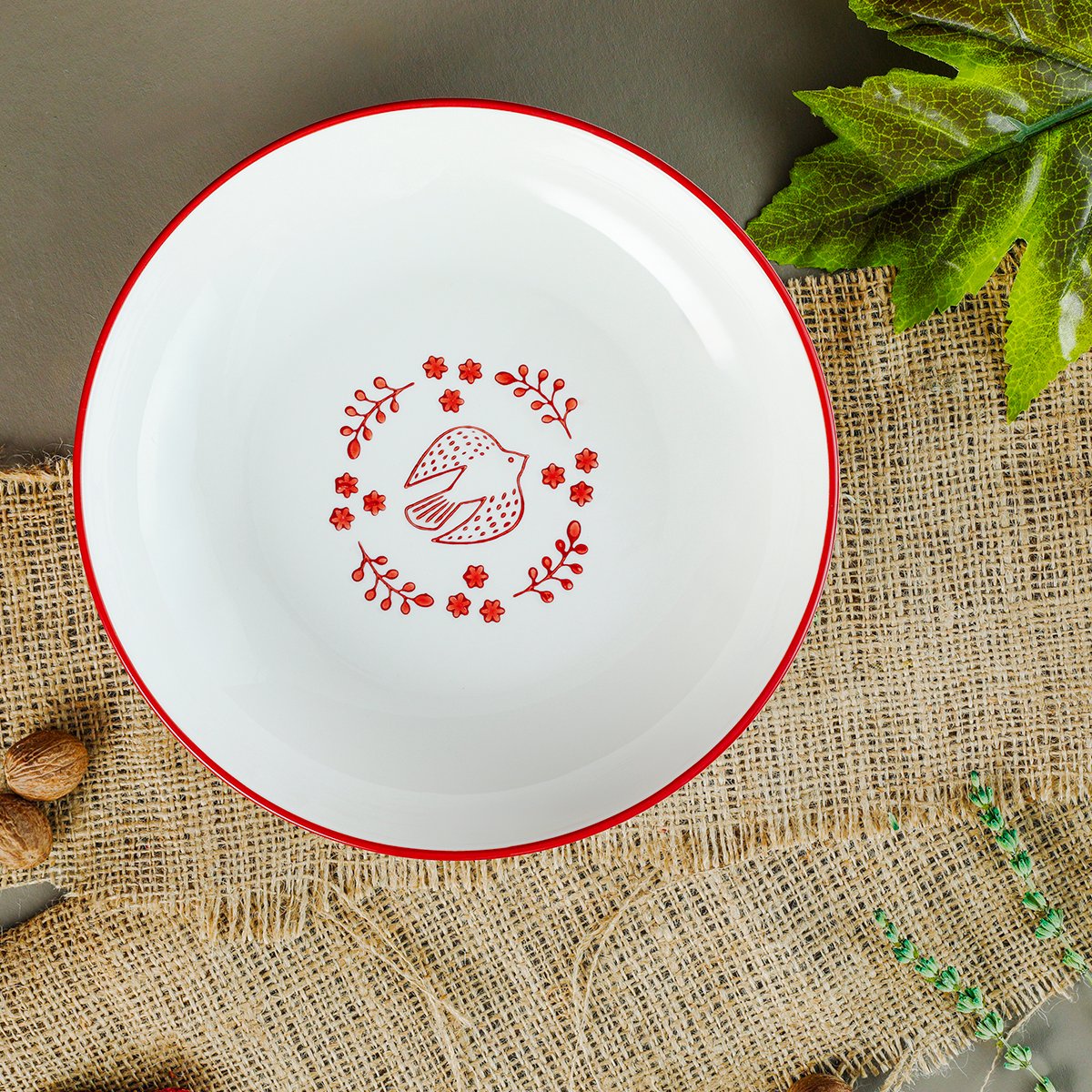 Aryıldız Red Bird Yuvarlak Tabak 20 cm