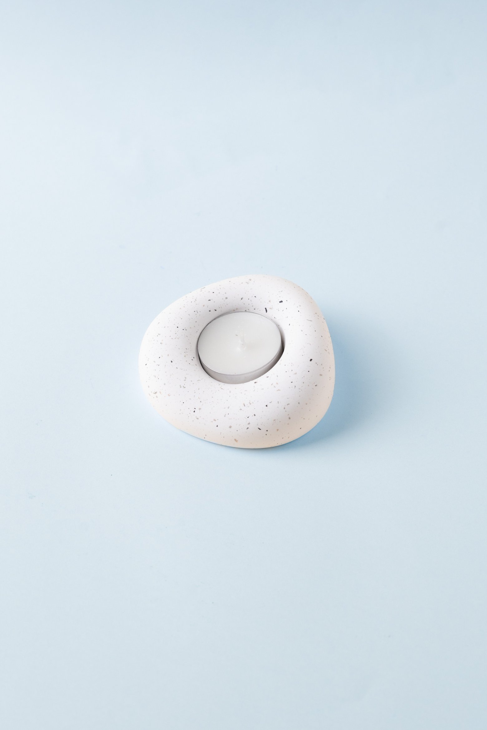 Navona Tealight Mumluk Granit Efekt