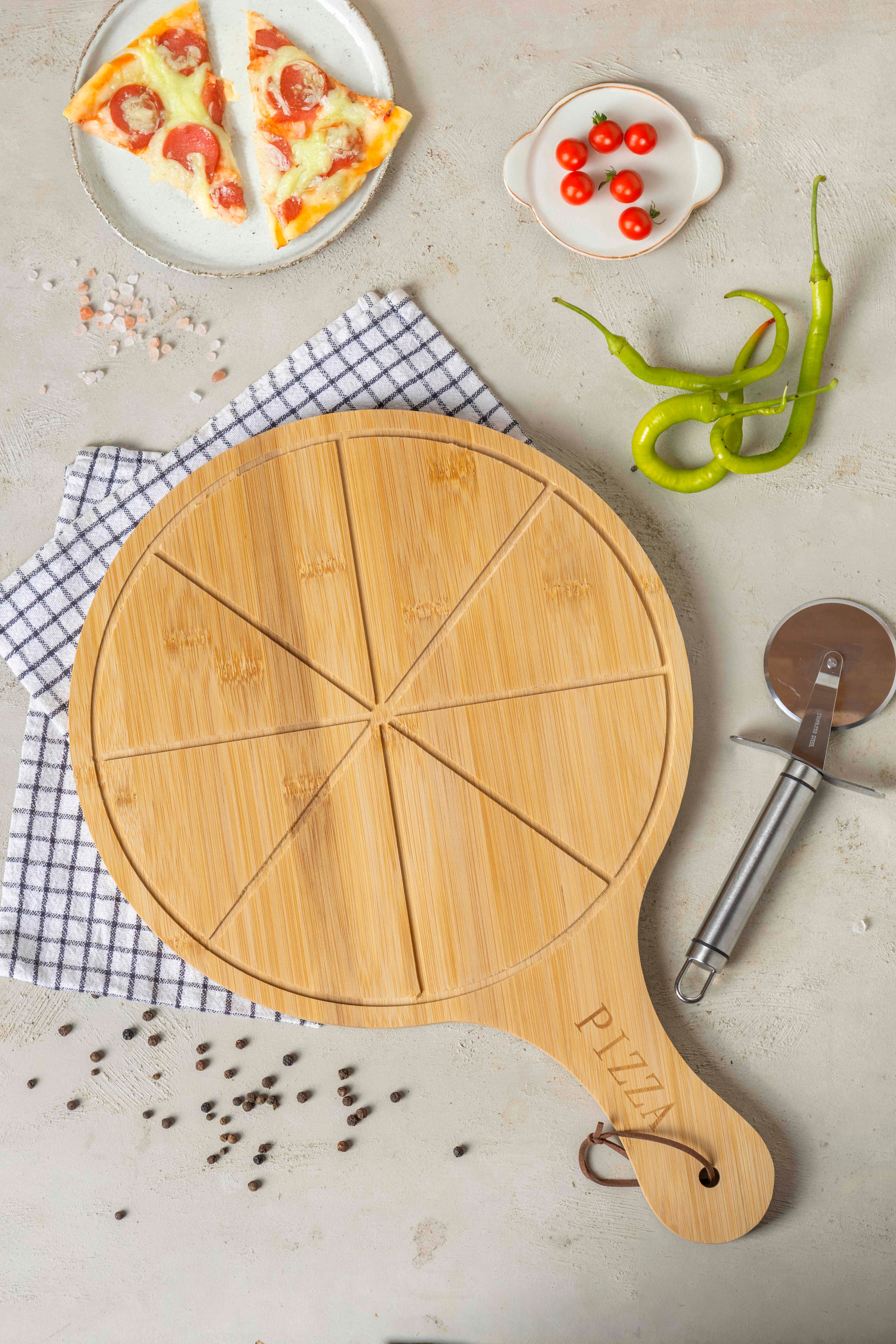 Noli Bambu Pizza Sunum Tahtası