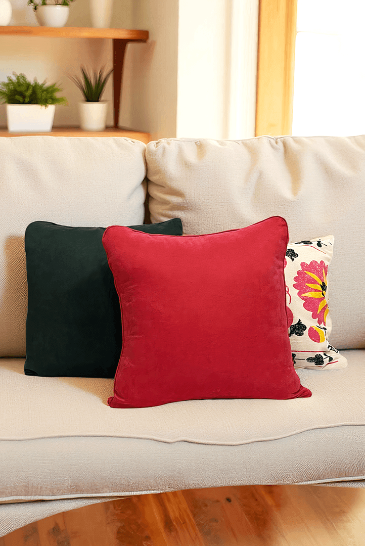Milan Biyeli Kırlent Kılıfı 45x45cm Pembe
