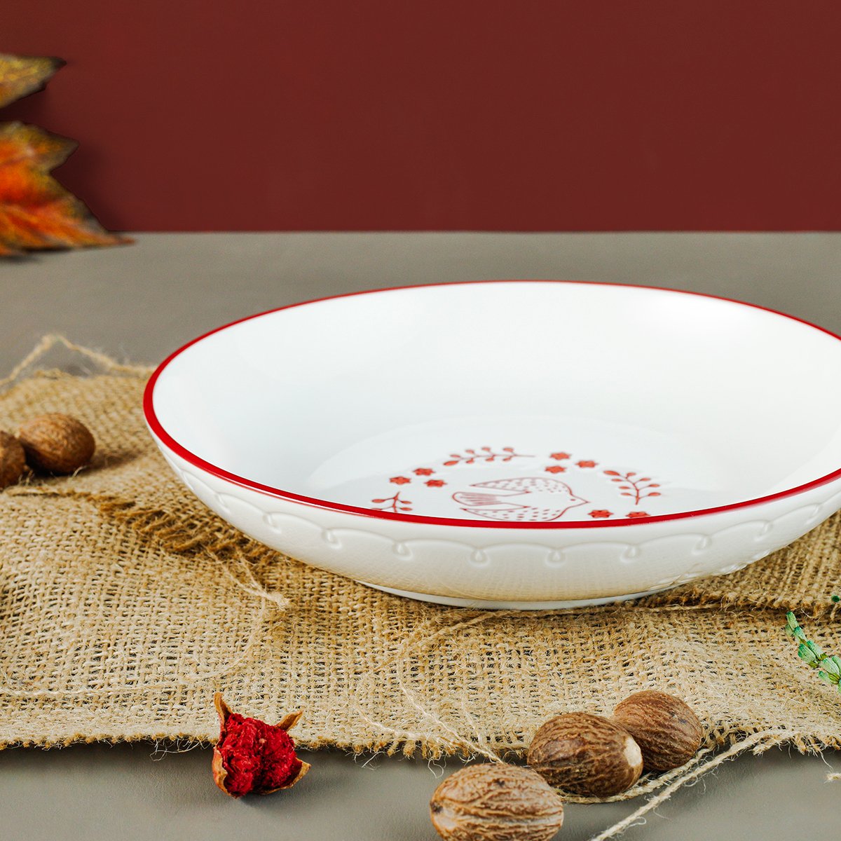 Aryıldız Red Bird Yuvarlak Tabak 20 cm