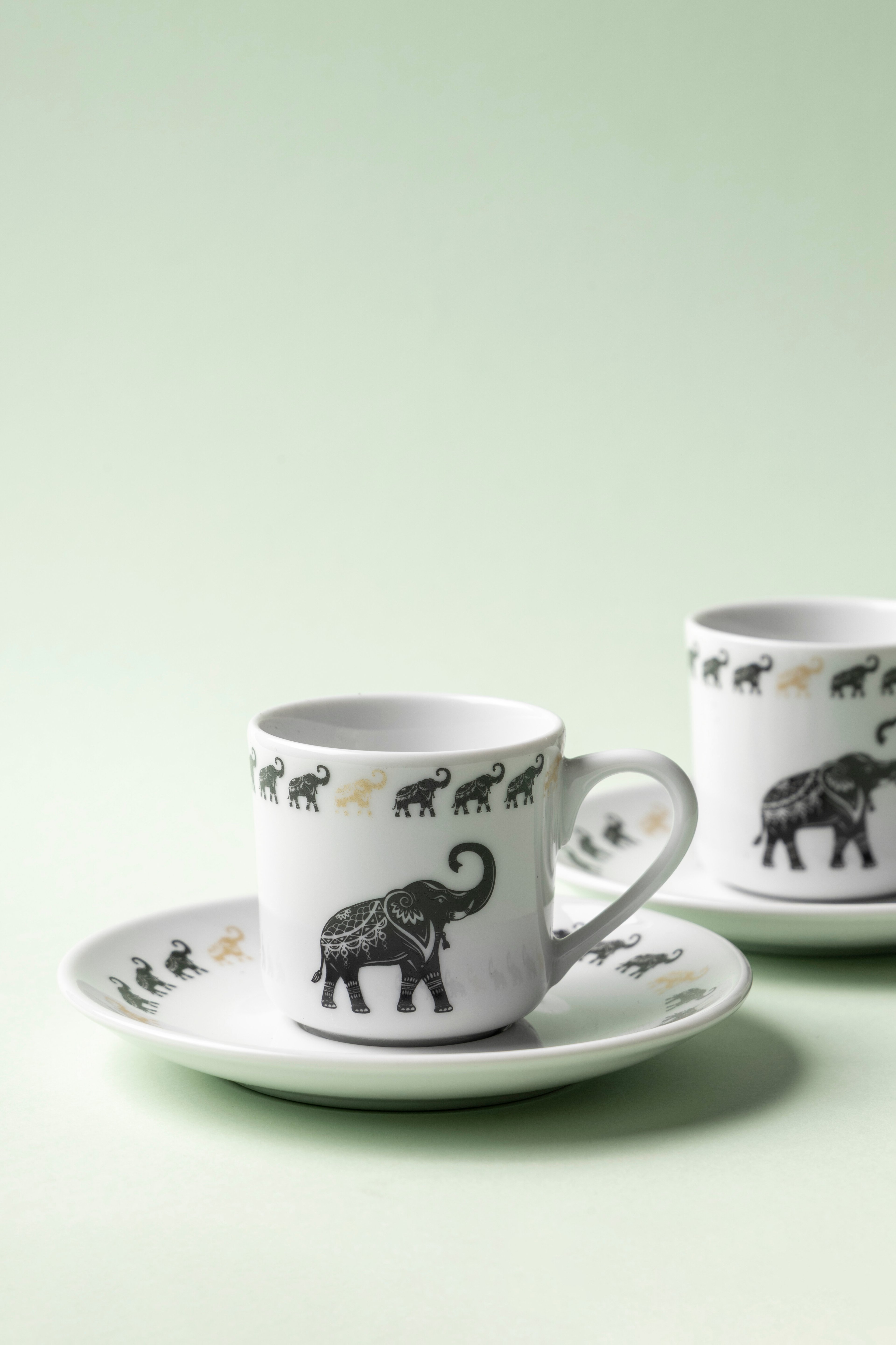 Elephant Porselen 4 Parça 2'li Fincan Takımı