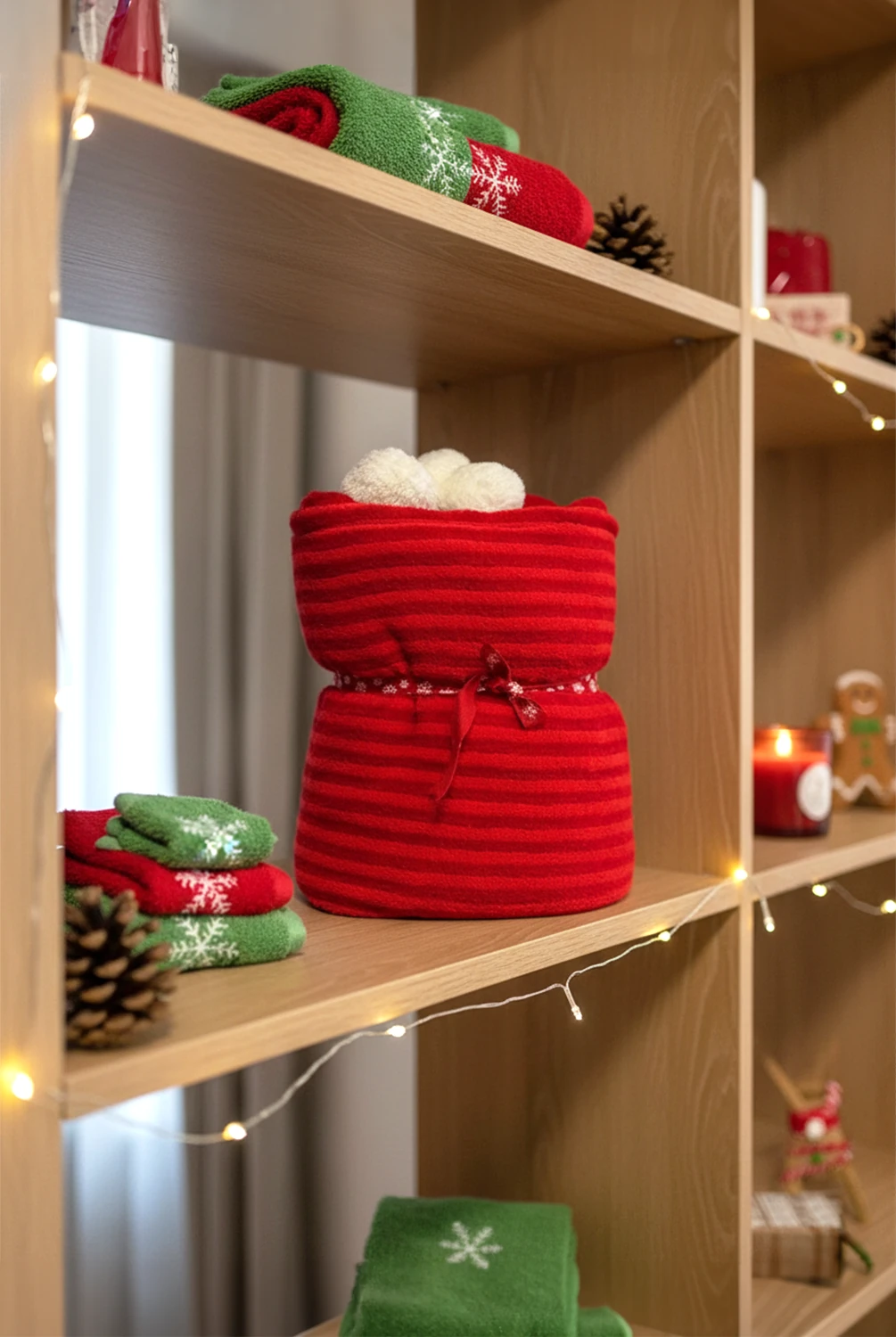 Tivoli Ponponlu Kırmızı Throw Battaniye 130x160cm