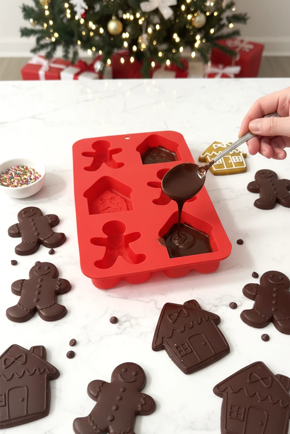 Xmas Kurabiye Adam Silikon Kurabiye Kalıbı