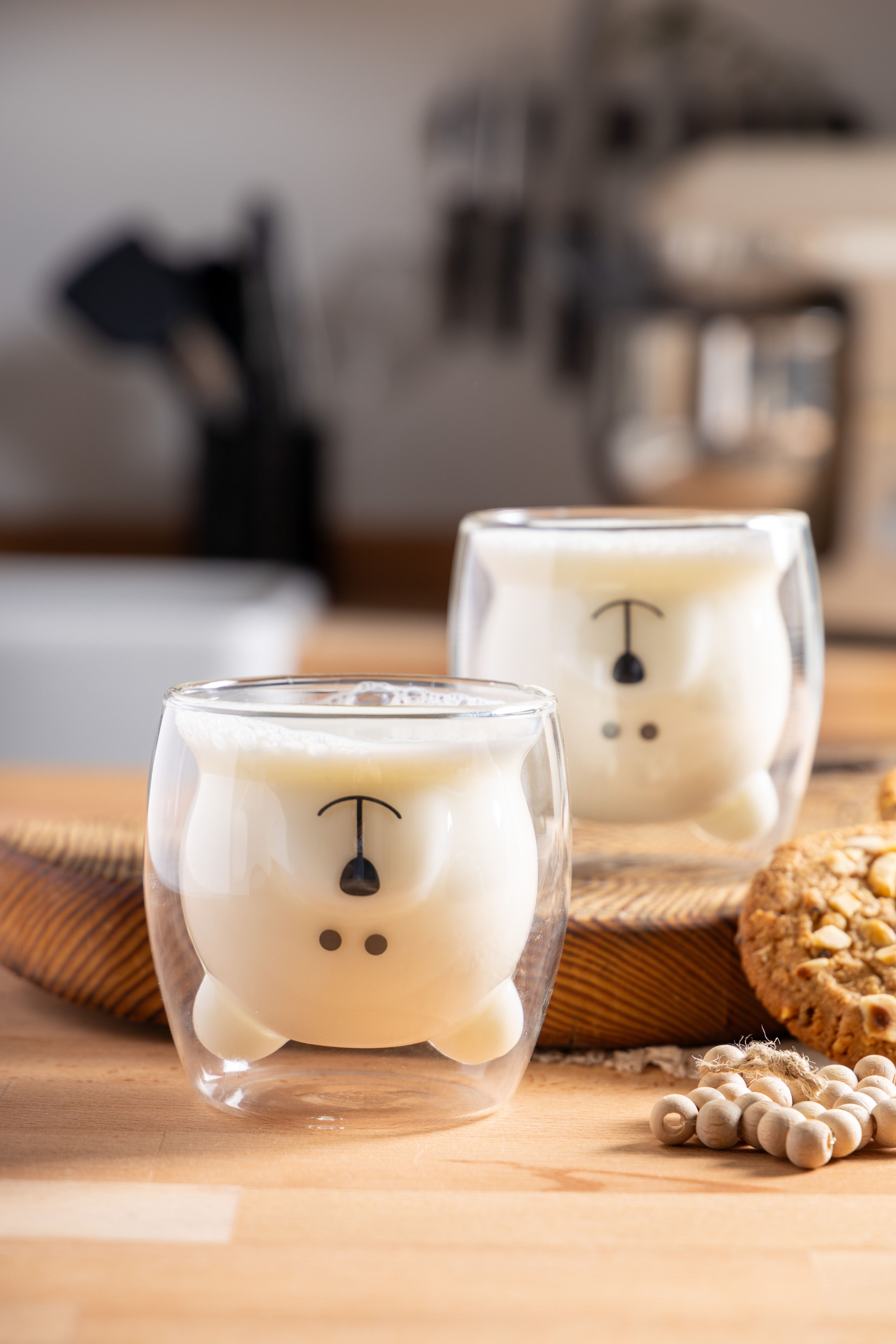 Bonti 2 Li Çift Cidarlı Ayıcık Bardak 250Ml