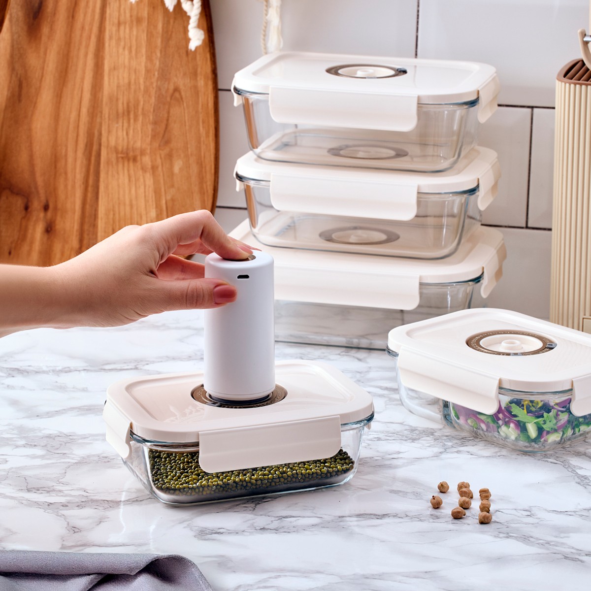 Aryıldız Vacuum-Fresh Saklama Kabı Seti 25 Parça