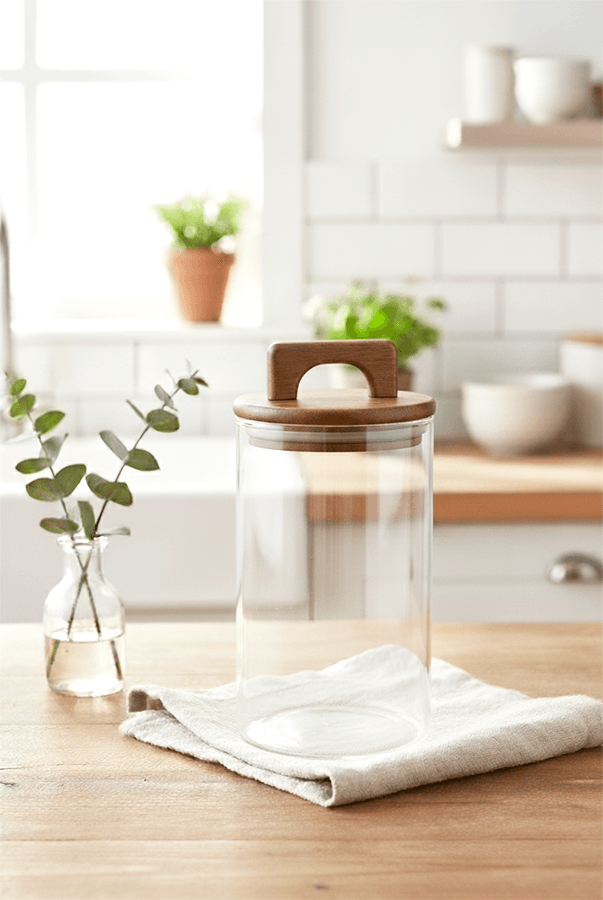 Deny Akasya Kapaklı Saklama Kabı 1250ml
