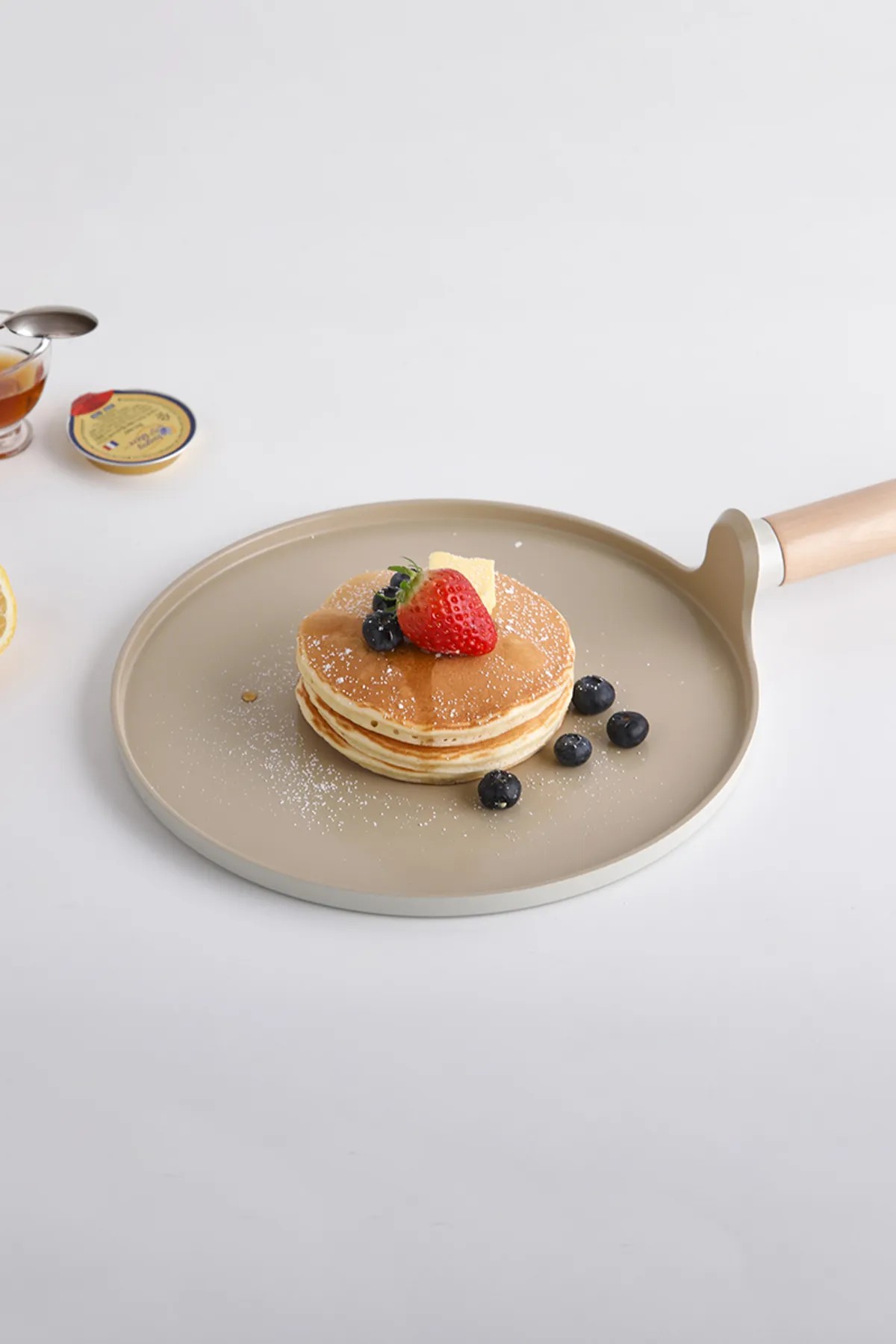 Neoflam Fika Alüminyum Döküm Krep Tava 26Cm Bej