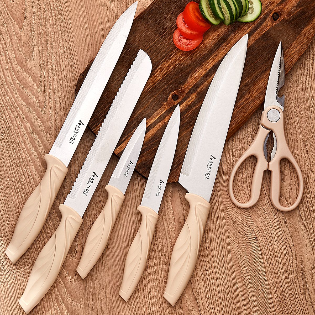 Aryıldız Benton 7 Parça Bıçak Blok Set