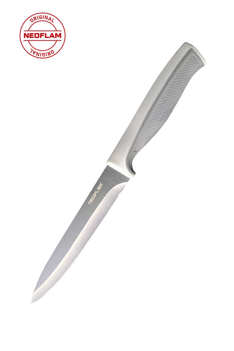 Neoflam Fika Microban Çok Amaçlı Bıçak 13Cm, Gri