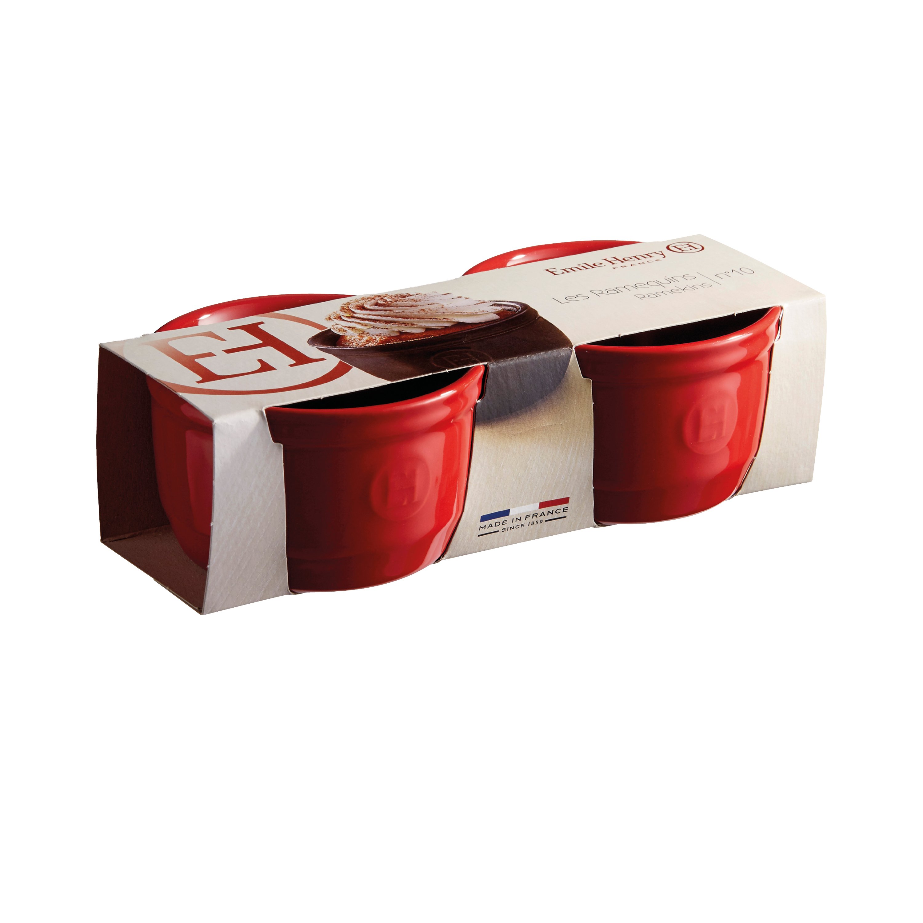 Emile Henry Fırın Kabı Ramekin No.10 2'li Set 250ML Kırmızı