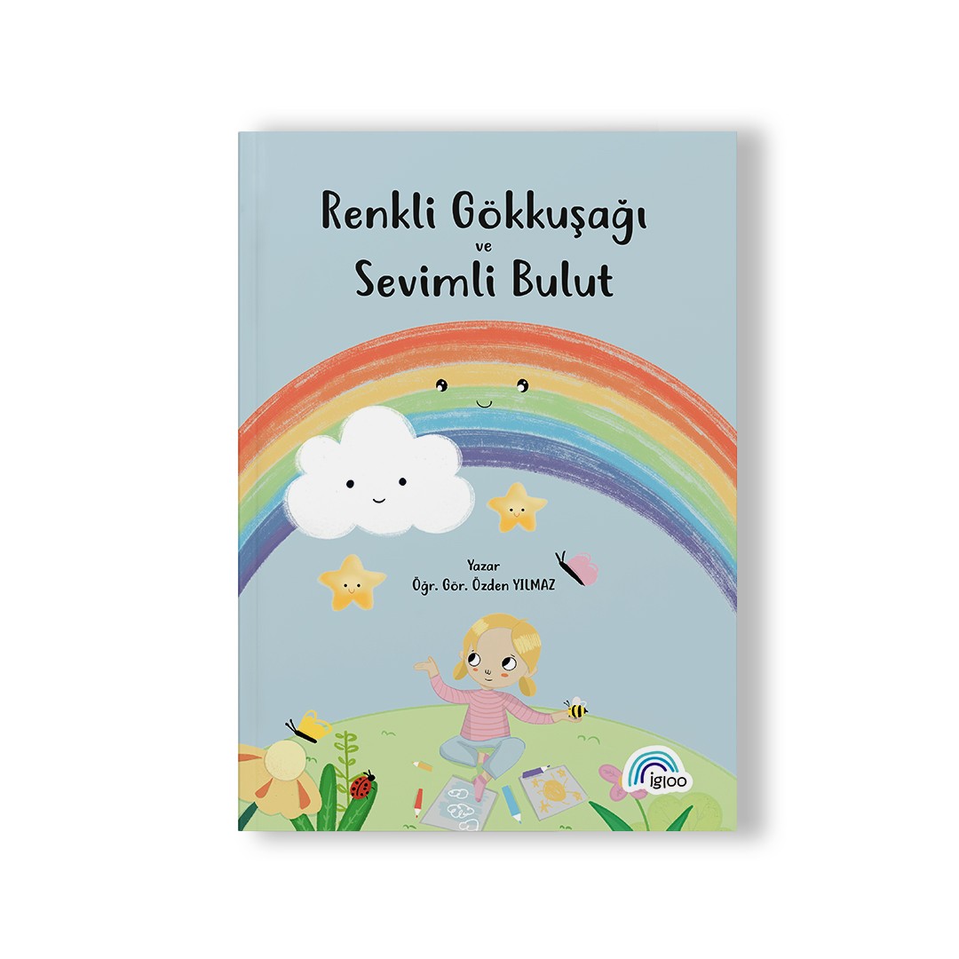 Renkli Gökkuşağı Ve Sevimli Bulut
