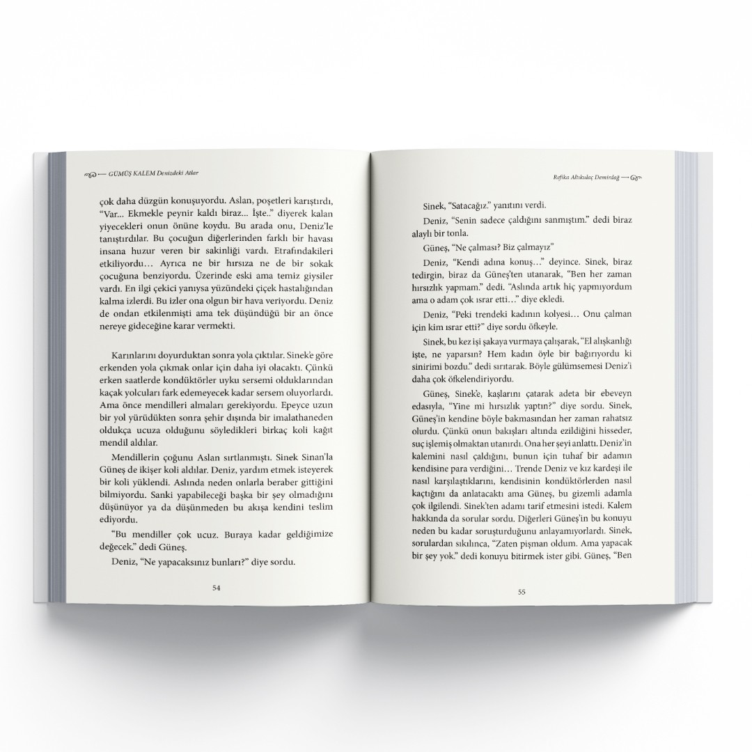 Gümüş Kalem "Denizdeki Atlar"