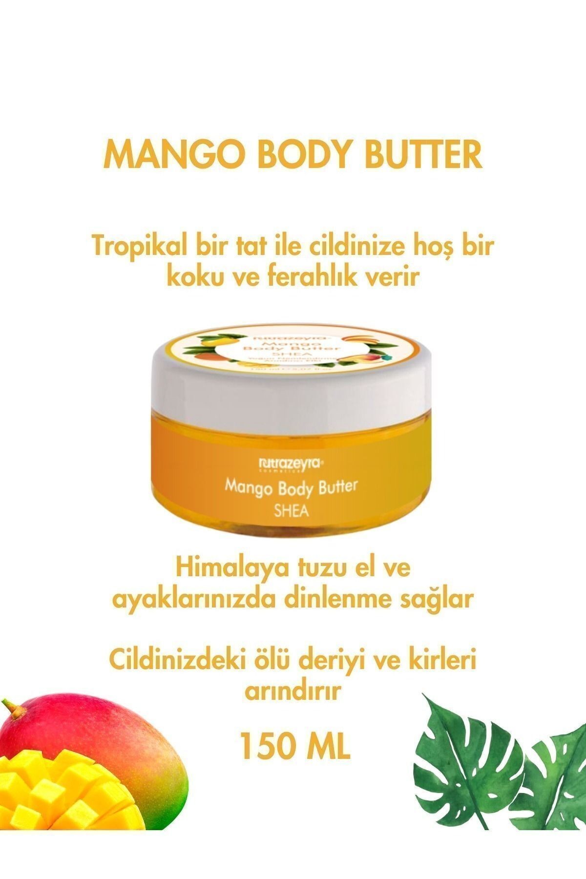 Nutrazeyra Besleyici Arındırıcı Ve Nemlendirici Body Scrub El Ayak Ve Vücut Peelingi 150 Ml, One Size Ntzympe