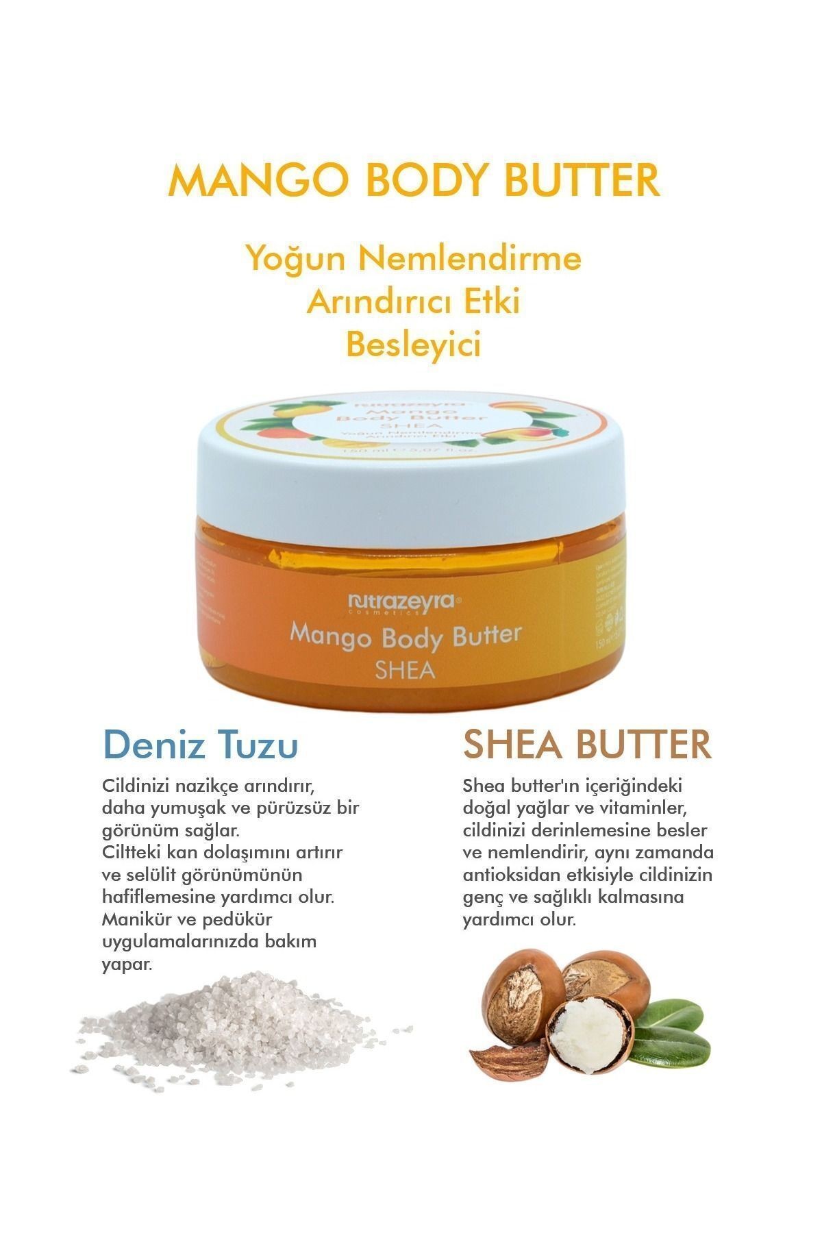 Nutrazeyra Besleyici Arındırıcı Ve Nemlendirici Body Scrub El Ayak Ve Vücut Peelingi 150 Ml, One Size Ntzympe