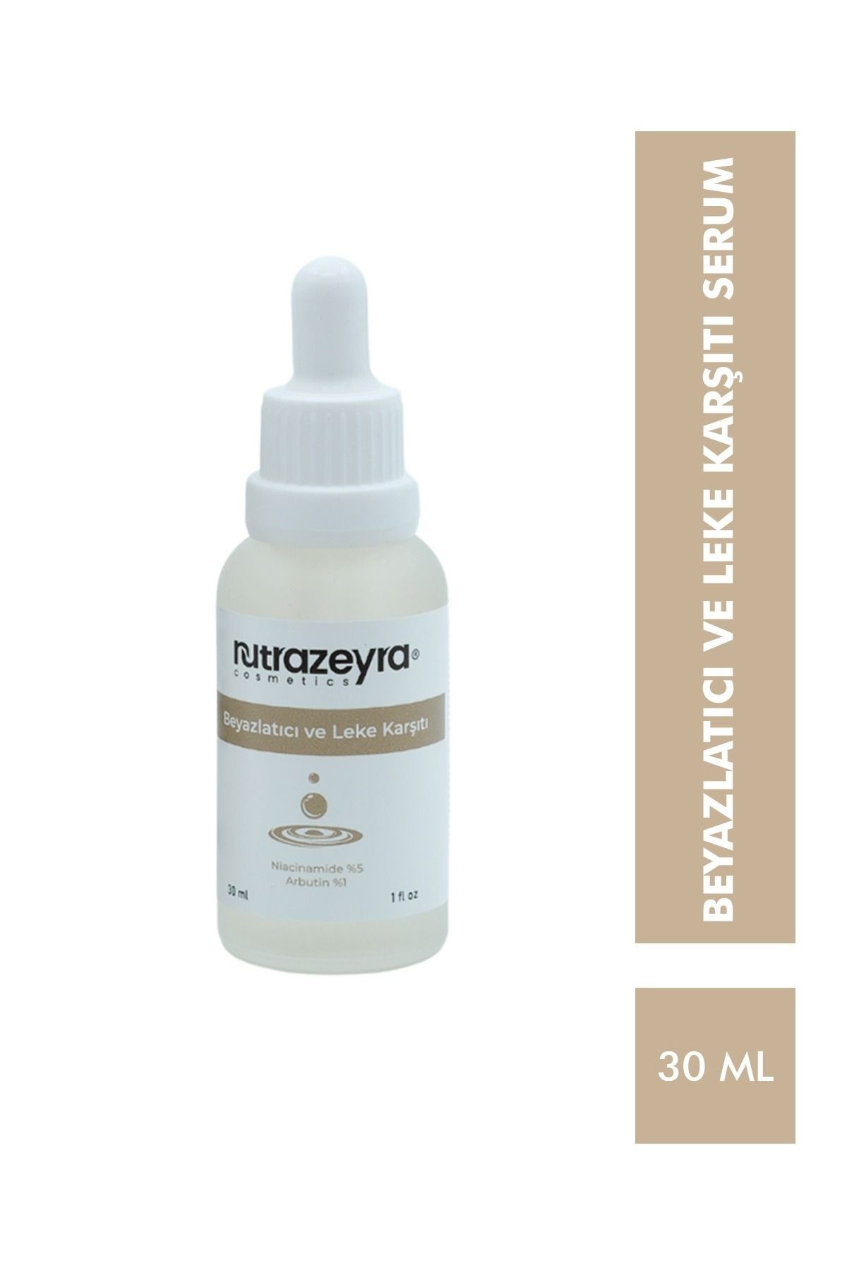 Nutrazeyra Yüksek Koruma Nemli, Kuru Ciltler Için 50 Spf Güneş Kremi Aydınlatıcı Leke Karşıtı Arbutin Serum