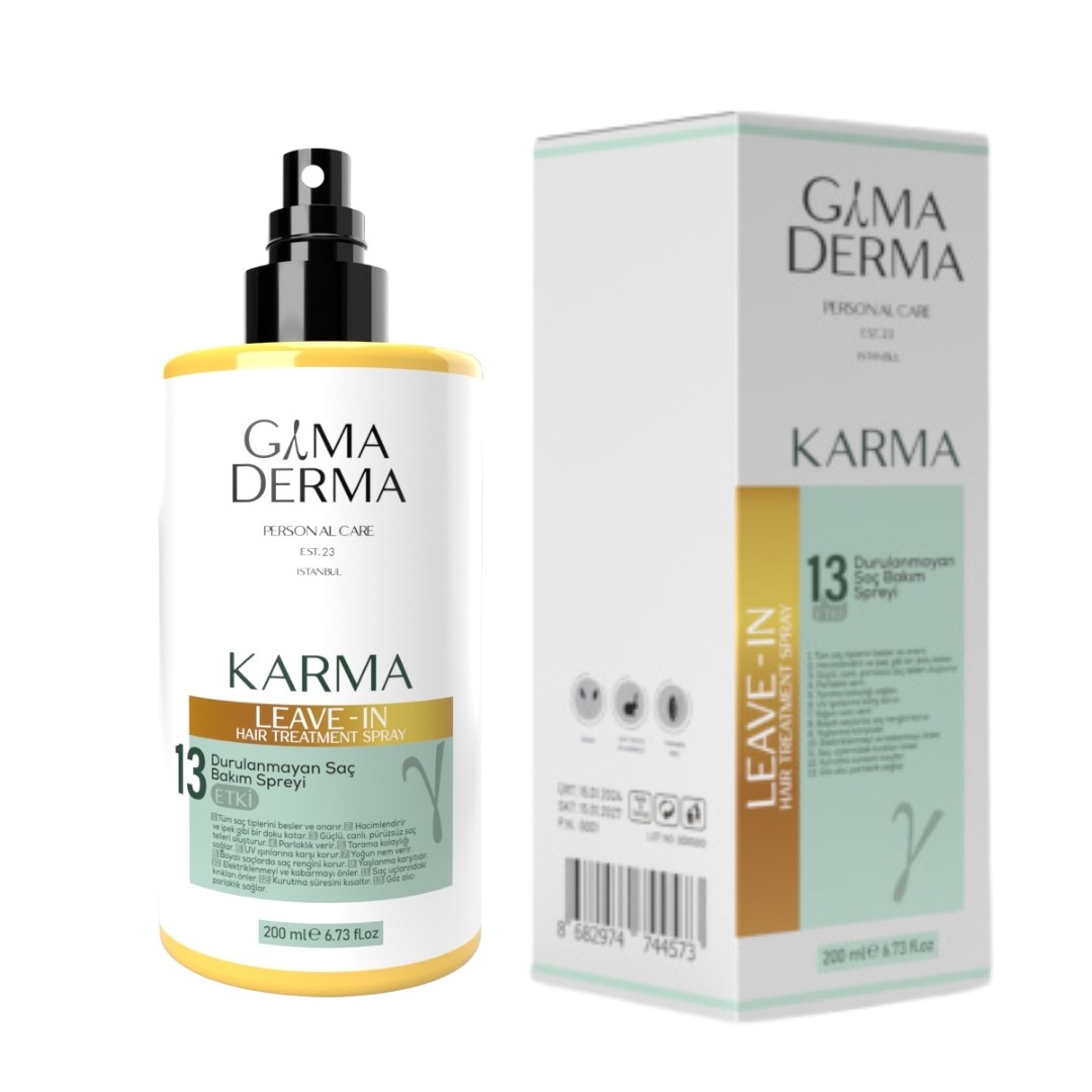 Gama Derma KARMA ÇOK ETKILI DURULANMAYAN VEGAN SAÇ SPREYI