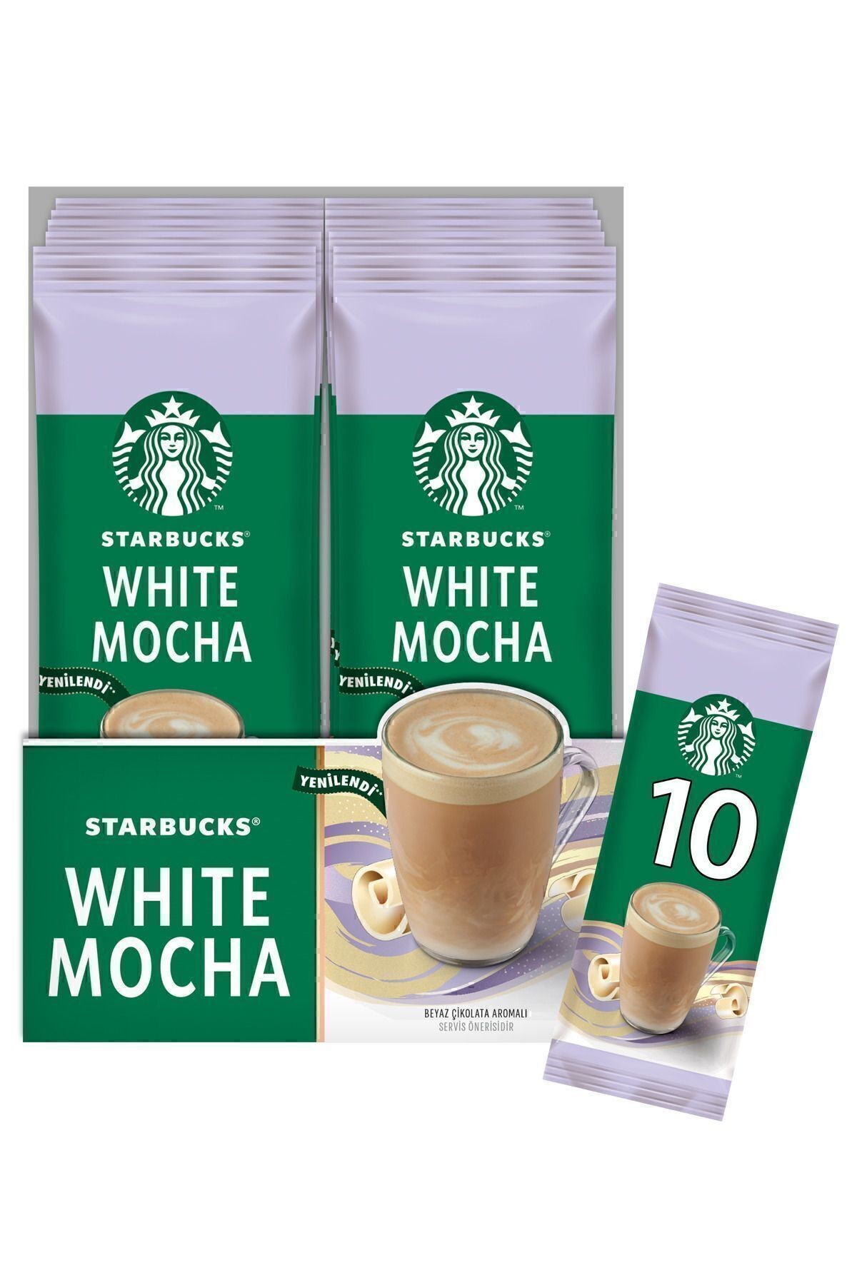 Starbucks White Mocha 10 Adet X 24G
